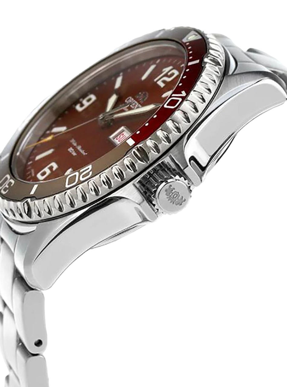 Orient Mako Automático RA-AA0820R39B Bordô Safira 200m