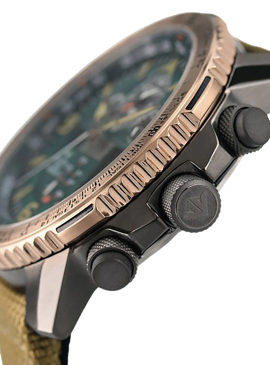 Citizen Skyhawk JY8074-11X Verde Eco-Drive 200M - Relojoaria