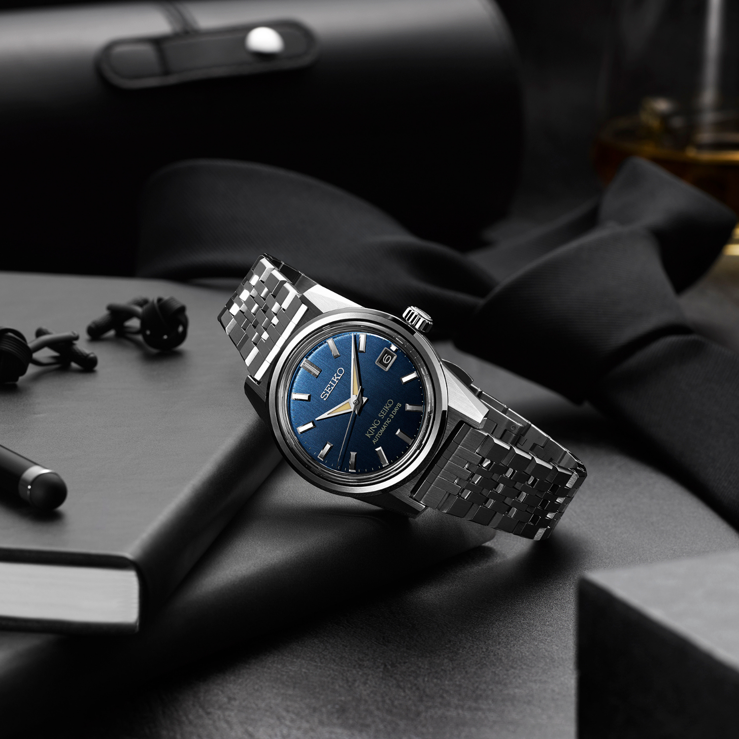 Relógio King Seiko Indigo Denim 3 Days SDKS023 / SPB389 Automático