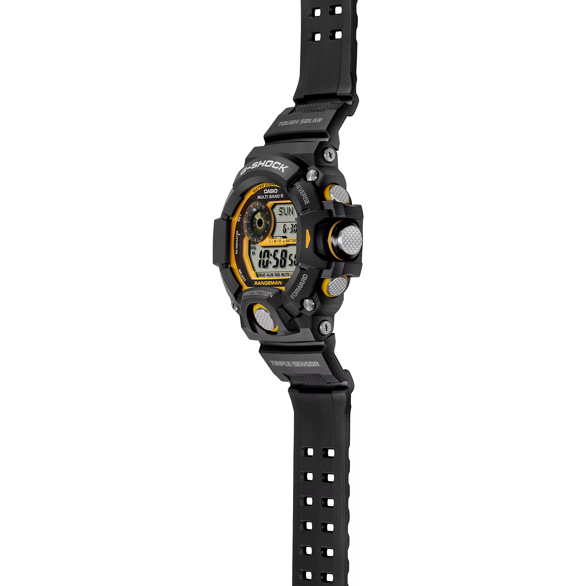 腕時計 CASIO G-SHOCK MASTER OF G LAND RANGEMAN G-SHOCK Rangeman GW-9400Y-1DR Master of G Preto / Amarelo