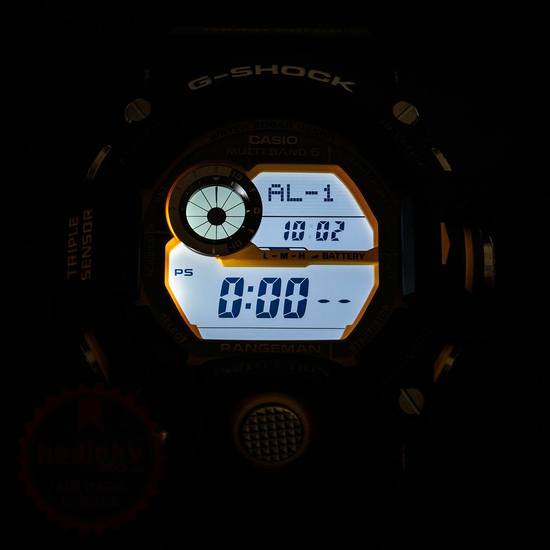 G-SHOCK Rangeman GW-9400Y-1DR Master of G Preto / Amarelo
