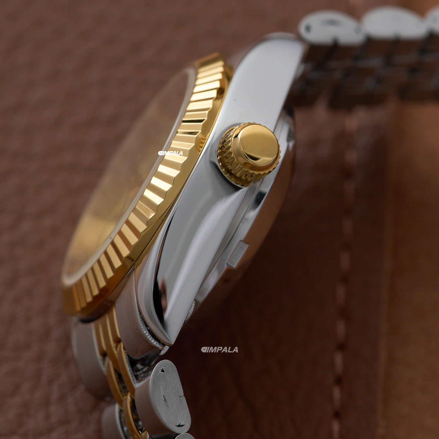 Orient 3 Stars Automático Feminino 559EB3NH Champanhe IP Gold
