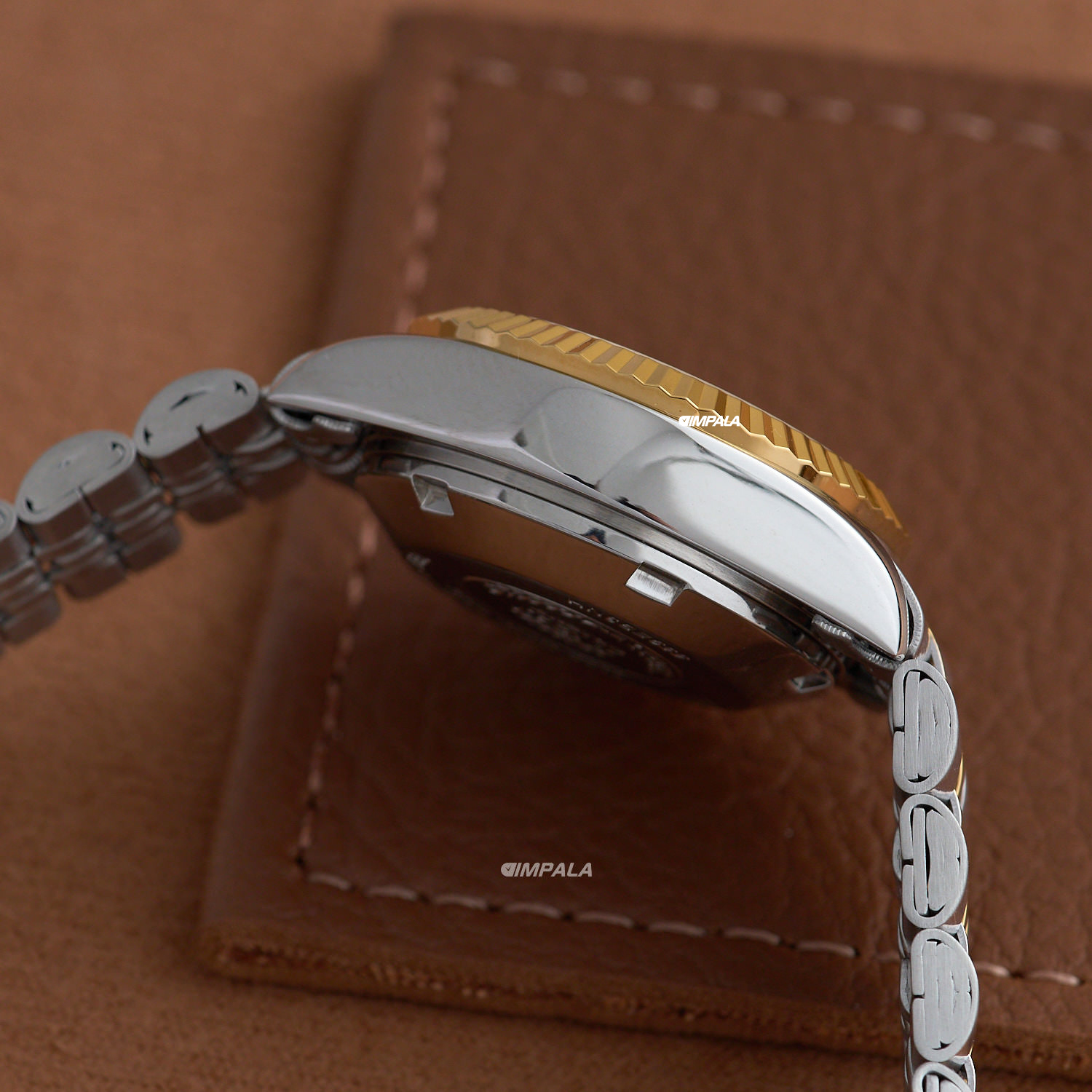 Orient 3 Stars Automático Feminino 559EB3NH Champanhe IP Gold