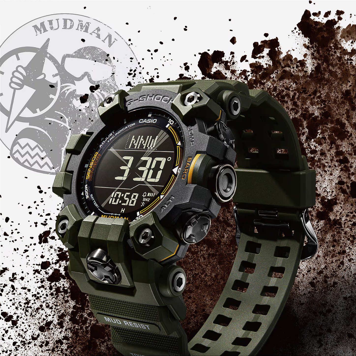 G-SHOCK GW-9500-3DR Mudman – Master of G Mission Essential