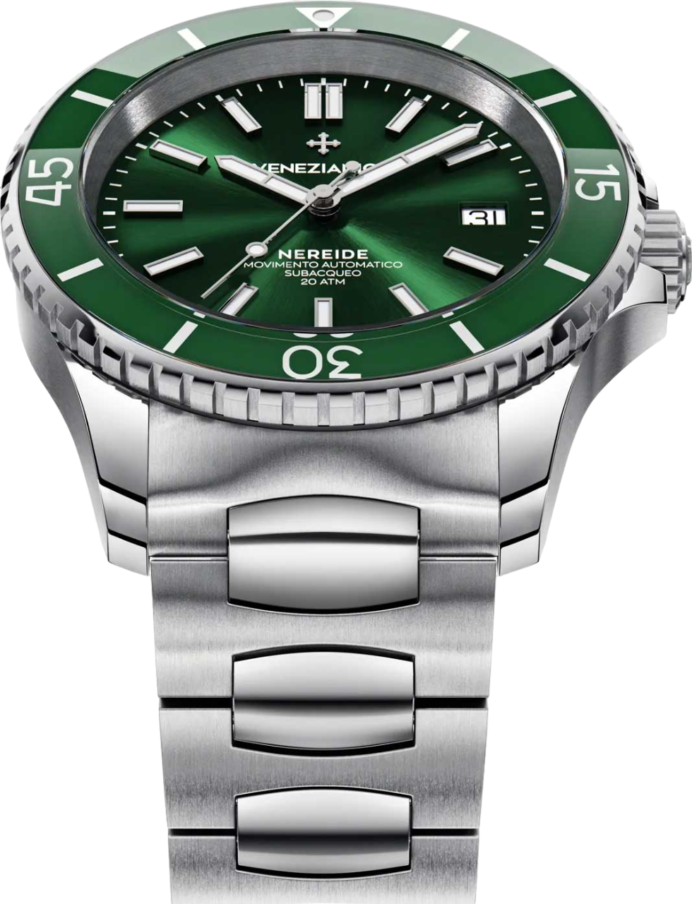 Relógio Venezianico Nereide 42 Verde Automático - Relojoaria