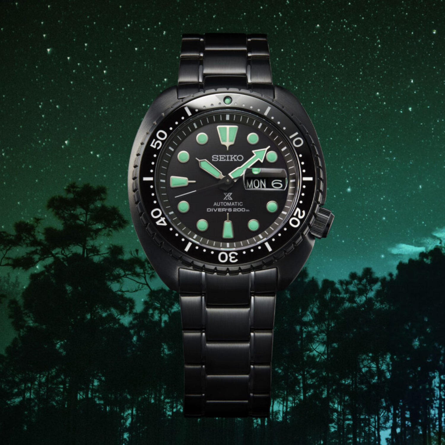 Seiko Prospex King Turtle Black Series Night Vision SRPK43 - 200m