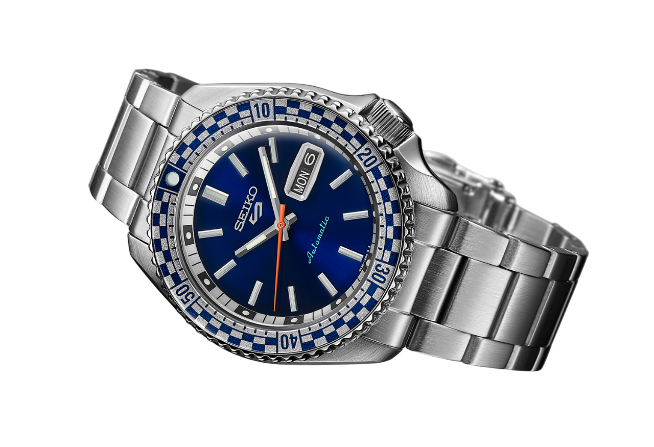 Relógio Seiko 5 Sport SRPK65 Edição Especial Checker Flag