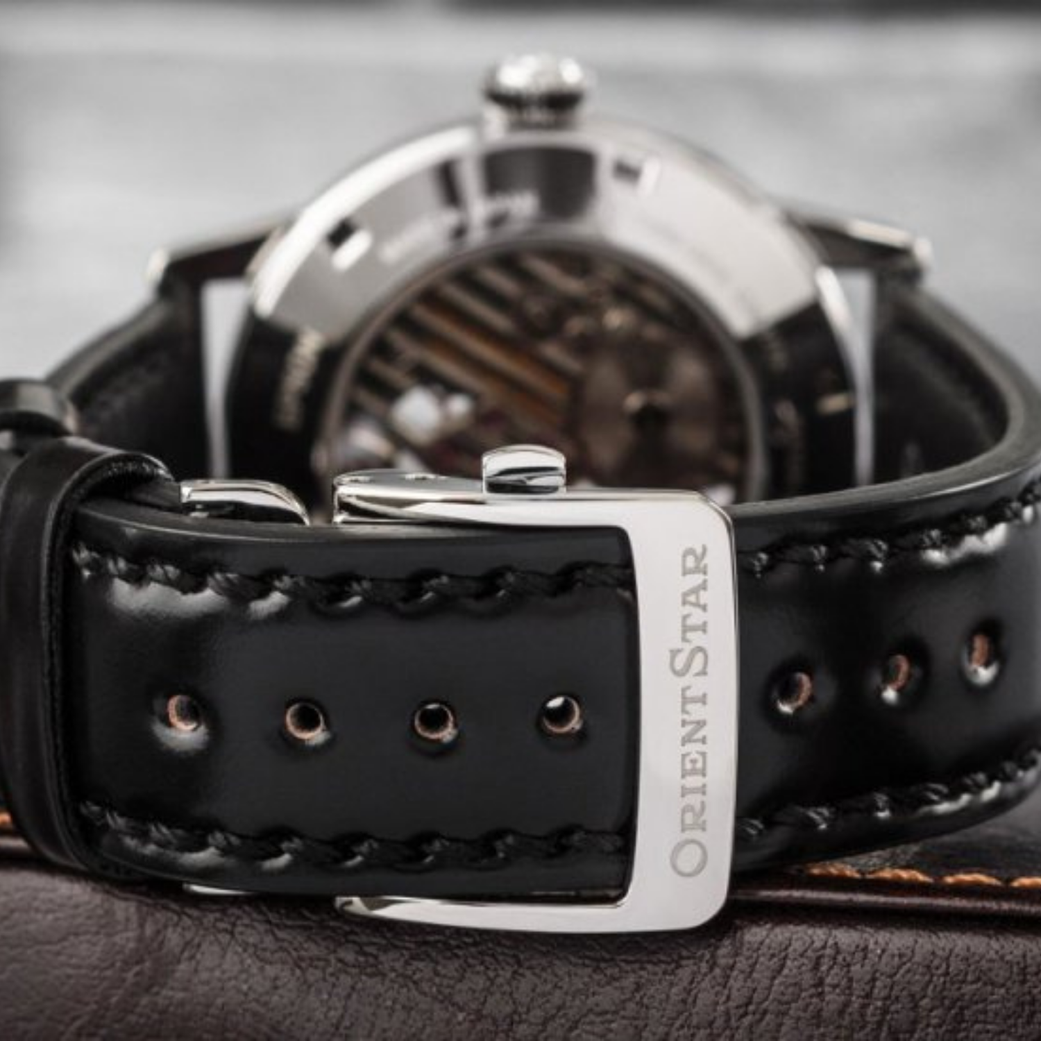 ASTRIAAL blackl ブラックメタル Orient Star Skeleton RE-AZ0005S00B Manual 70h Safira - Relojoaria