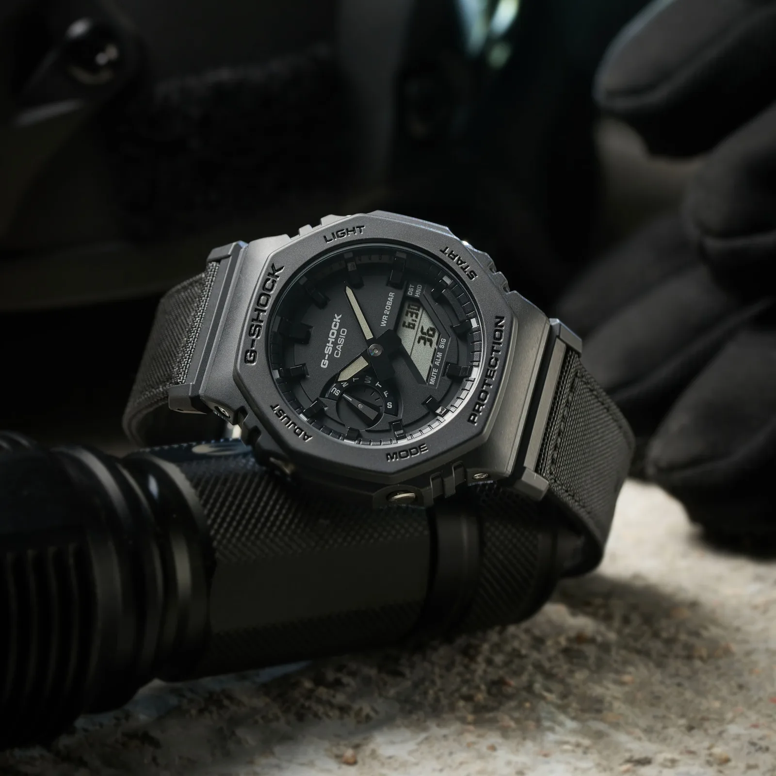 G-SHOCK GA-2100BCE-1AJF 「CORDURA」バンド Relógio Casio G-shock Carbon Core Guard GA-2100BCE-1ADR