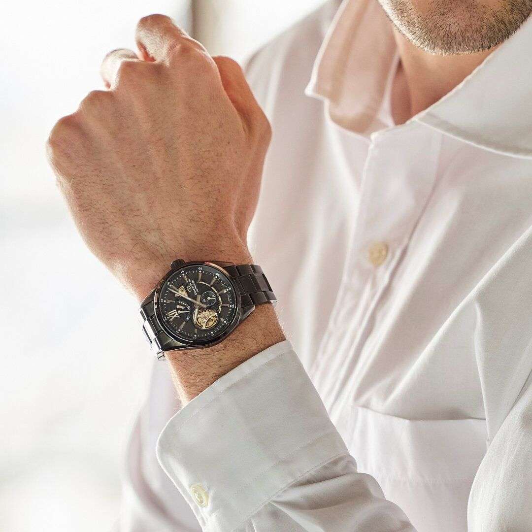 ASTRIAAL blackl ブラックメタル Orient Star RE-AV0126B00B Modern Skeleton All Black Limitado
