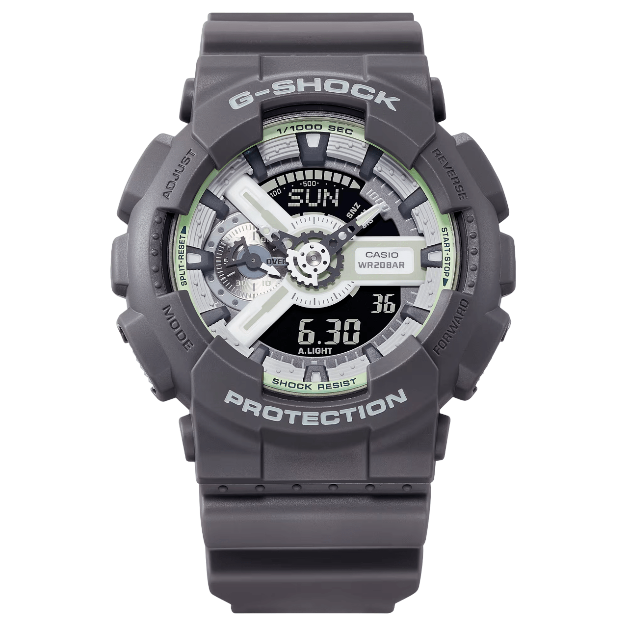 G-SHOCK GA-110HD-8ADR Hidden Glow – Edição UV Translúcida e 200M