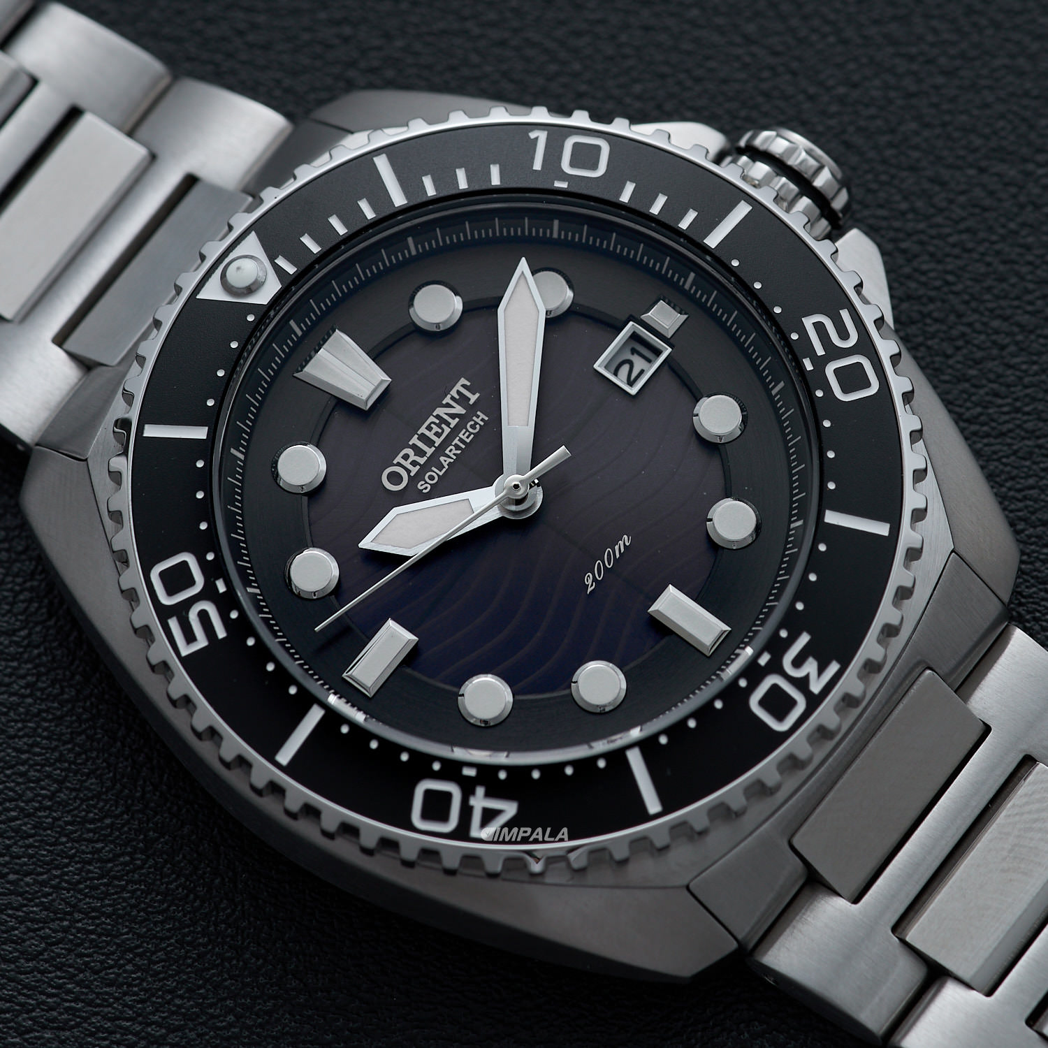 Orient MBSS1471 G1SX – Solar 200m, Diver Moderno em Aço Inoxidável