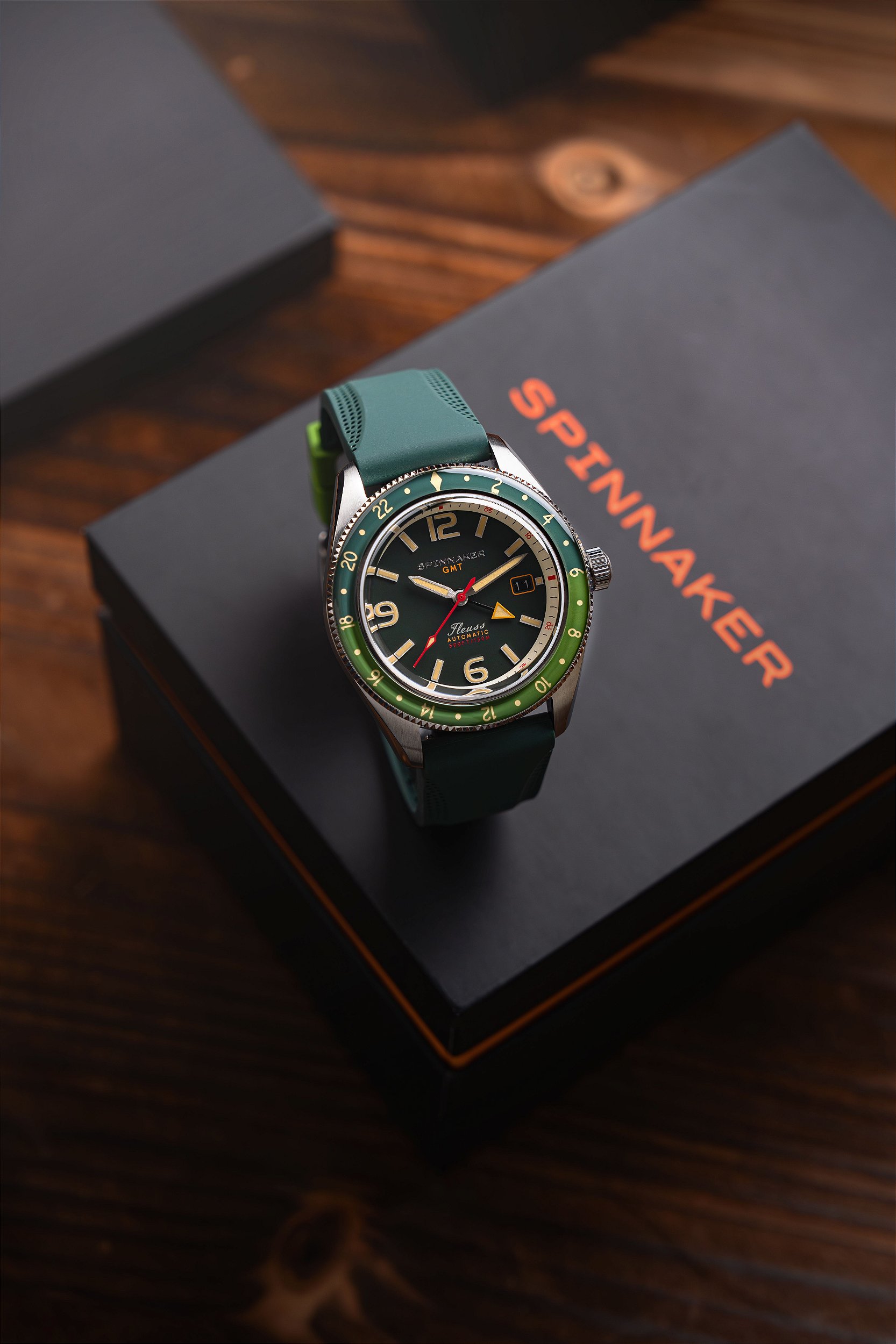 Relógio Fleuss GMT SP-5120-44 Automático Seiko NH34 Safira 150m