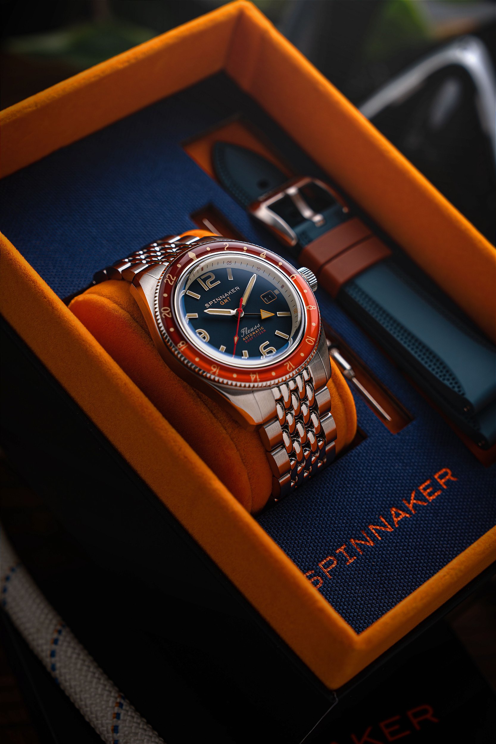 Relógio Fleuss GMT SP-5120-55 Automático Seiko NH34 Safira 150m