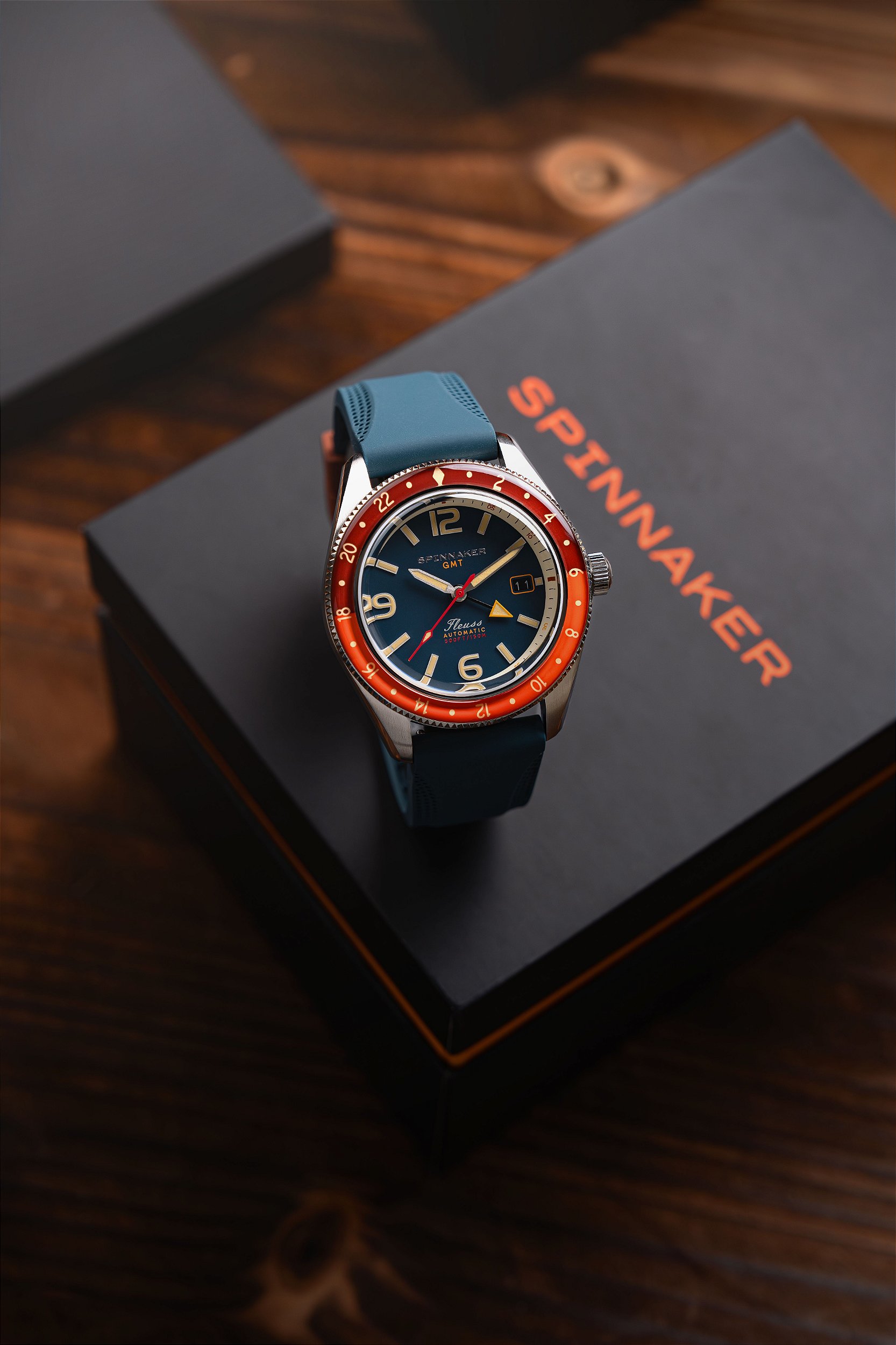Relógio Fleuss GMT SP-5120-55 Automático Seiko NH34 Safira 150m