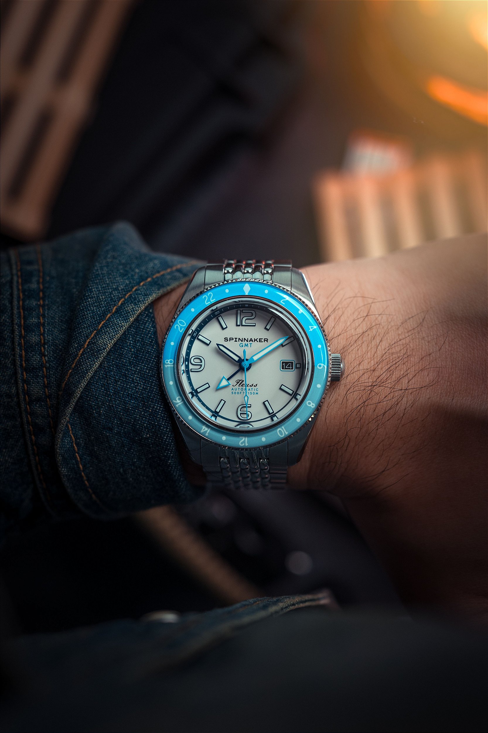 Relógio Fleuss GMT SP-5120-22 Automático Seiko NH34 Safira 150m