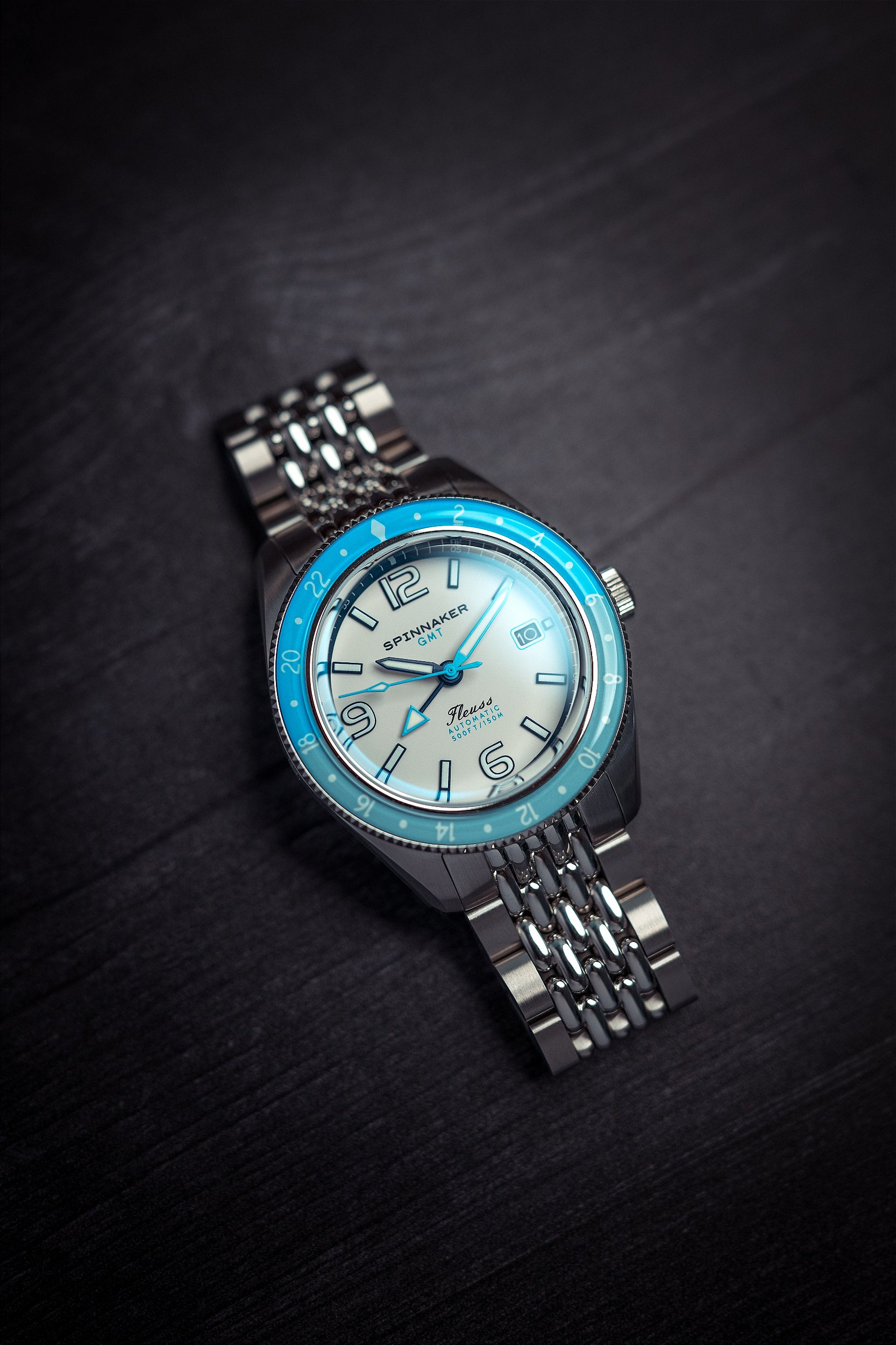 Relógio Fleuss GMT SP-5120-22 Automático Seiko NH34 Safira 150m