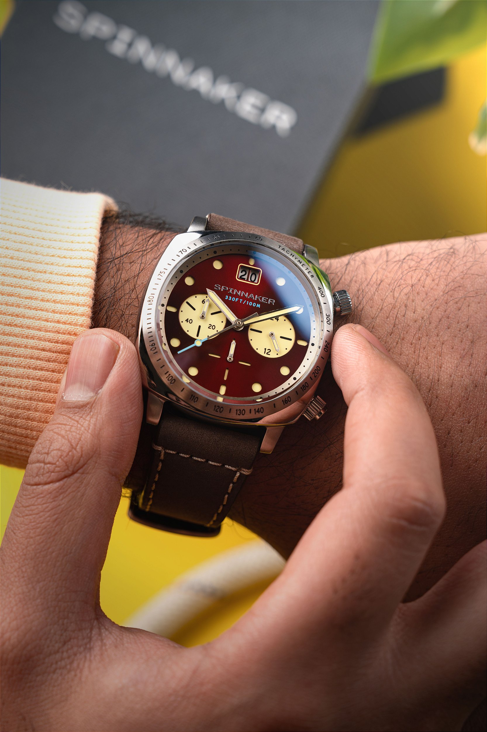 Relógio Hull Chronograph SP-5068-05 Quartz-Meca VK73 Safira 100m