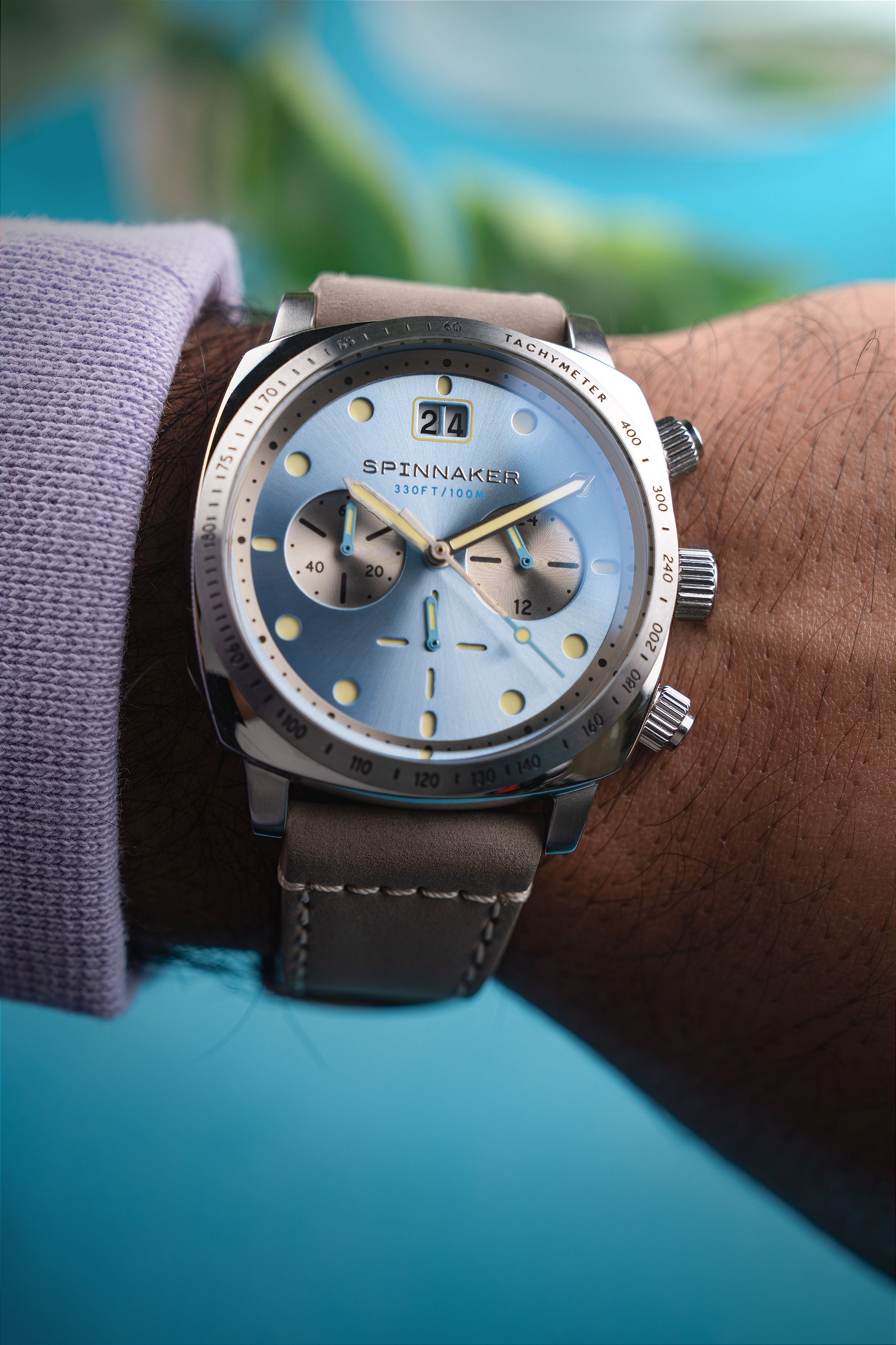 Hull Chronograph SP-5068-04 com Caixa de Aço e Pulseira de Couro