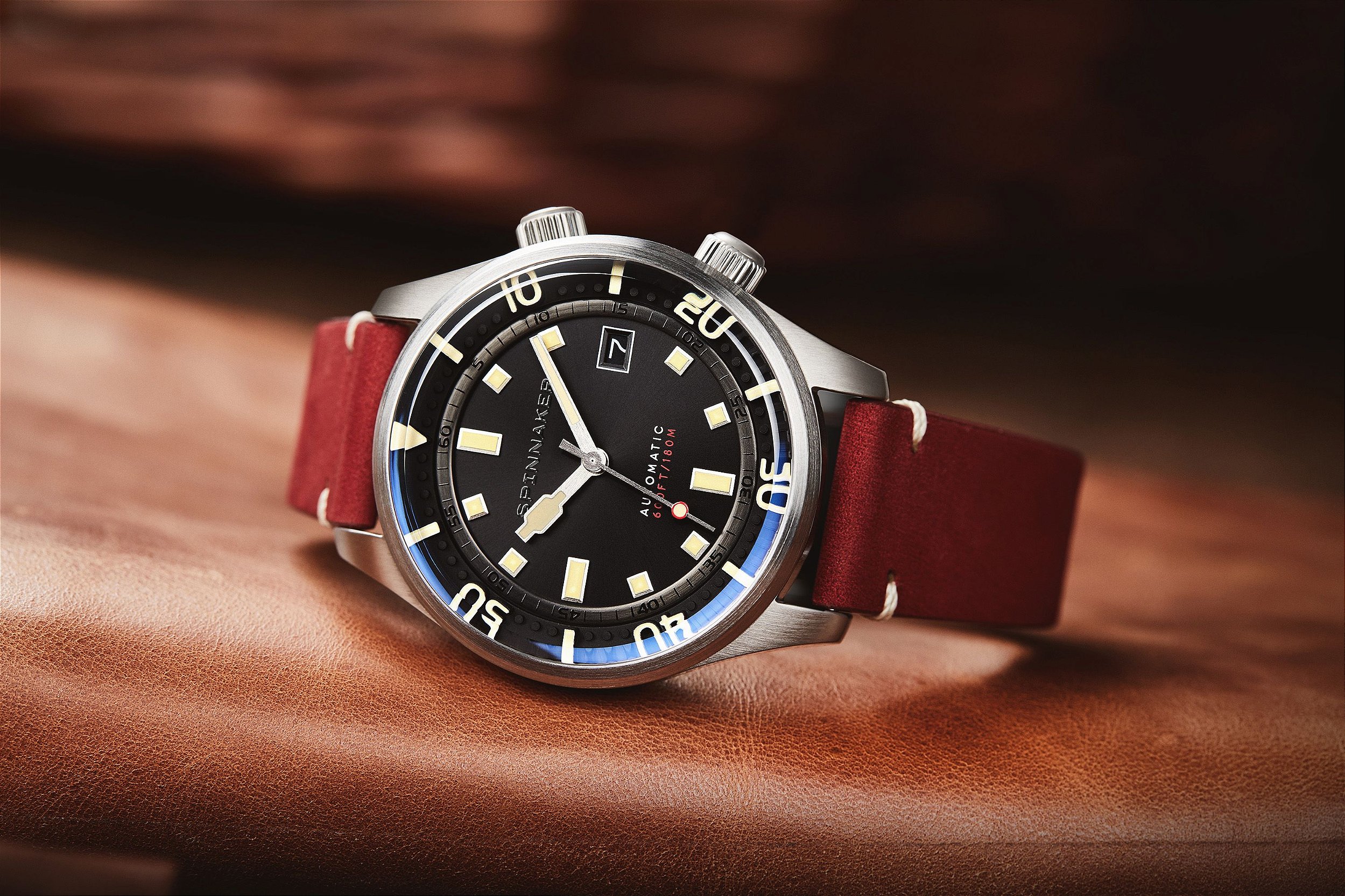Relógio Bradner SP-5062-01 Automático, 42mm, 18 ATM, Couro