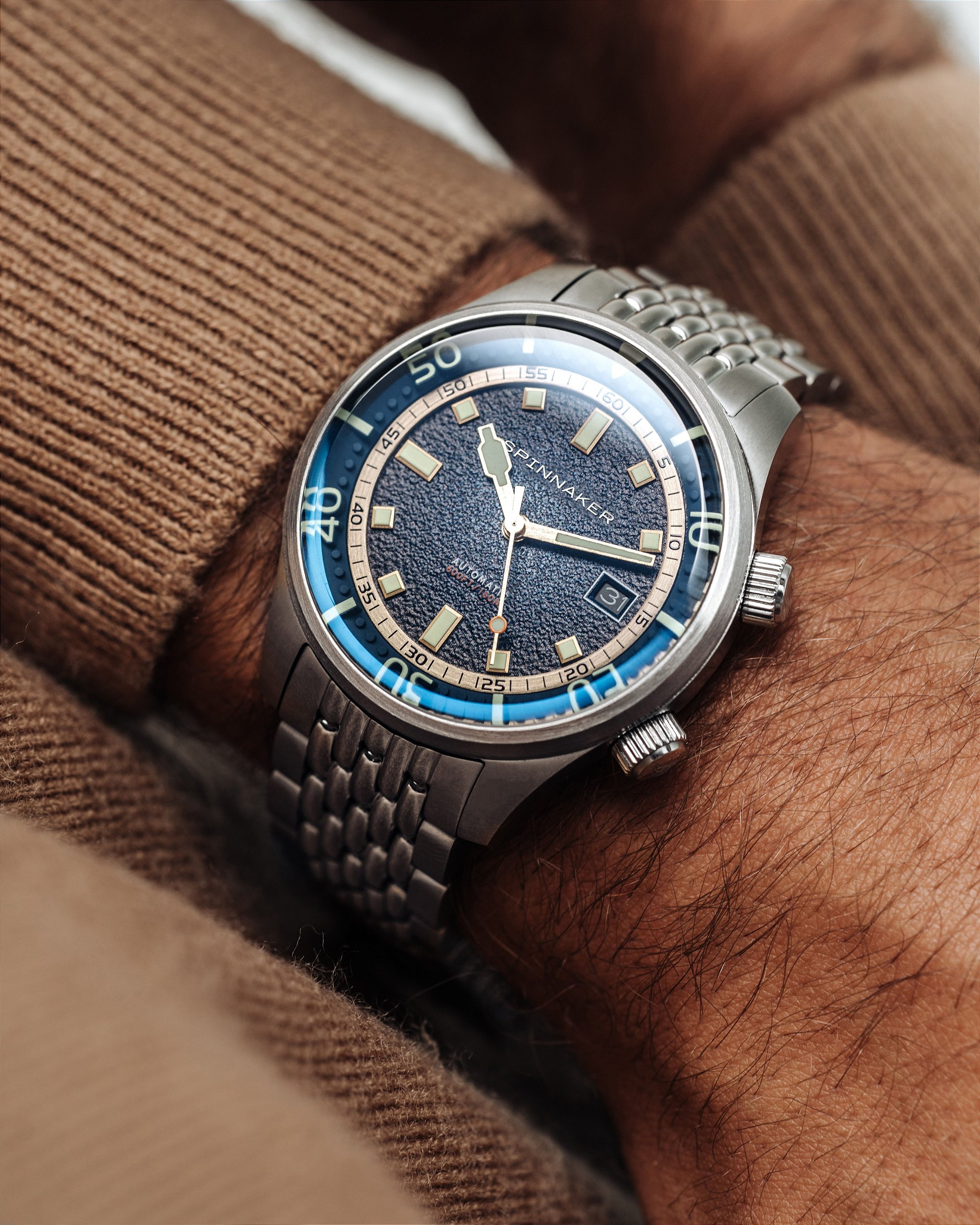 Relógio Bradner SP-5062-22 Automático Seiko NH35, 180m, Aço
