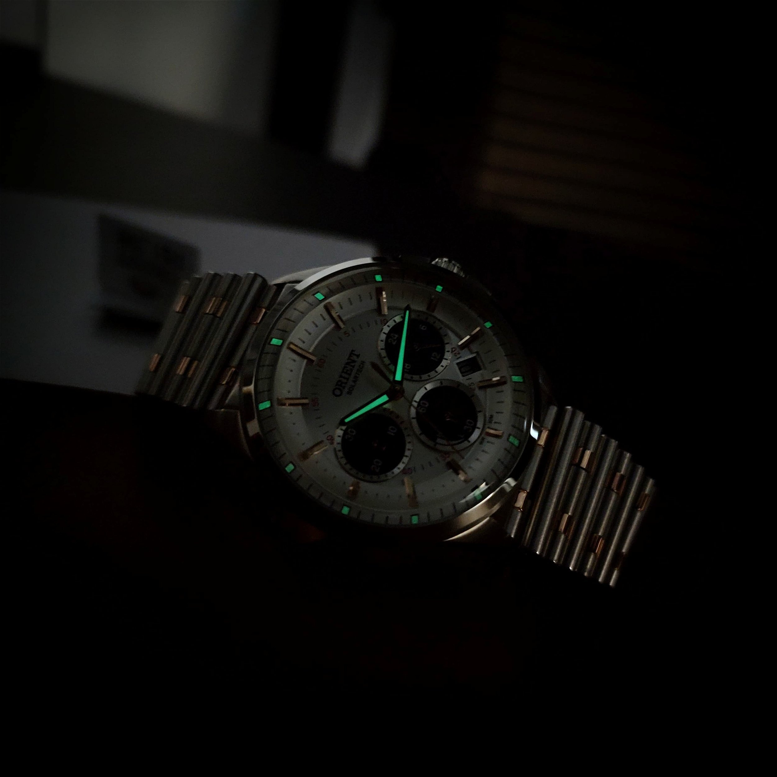 Orient Solartech Neo Vintage MTSSC046 S1SR Branco IP Gold