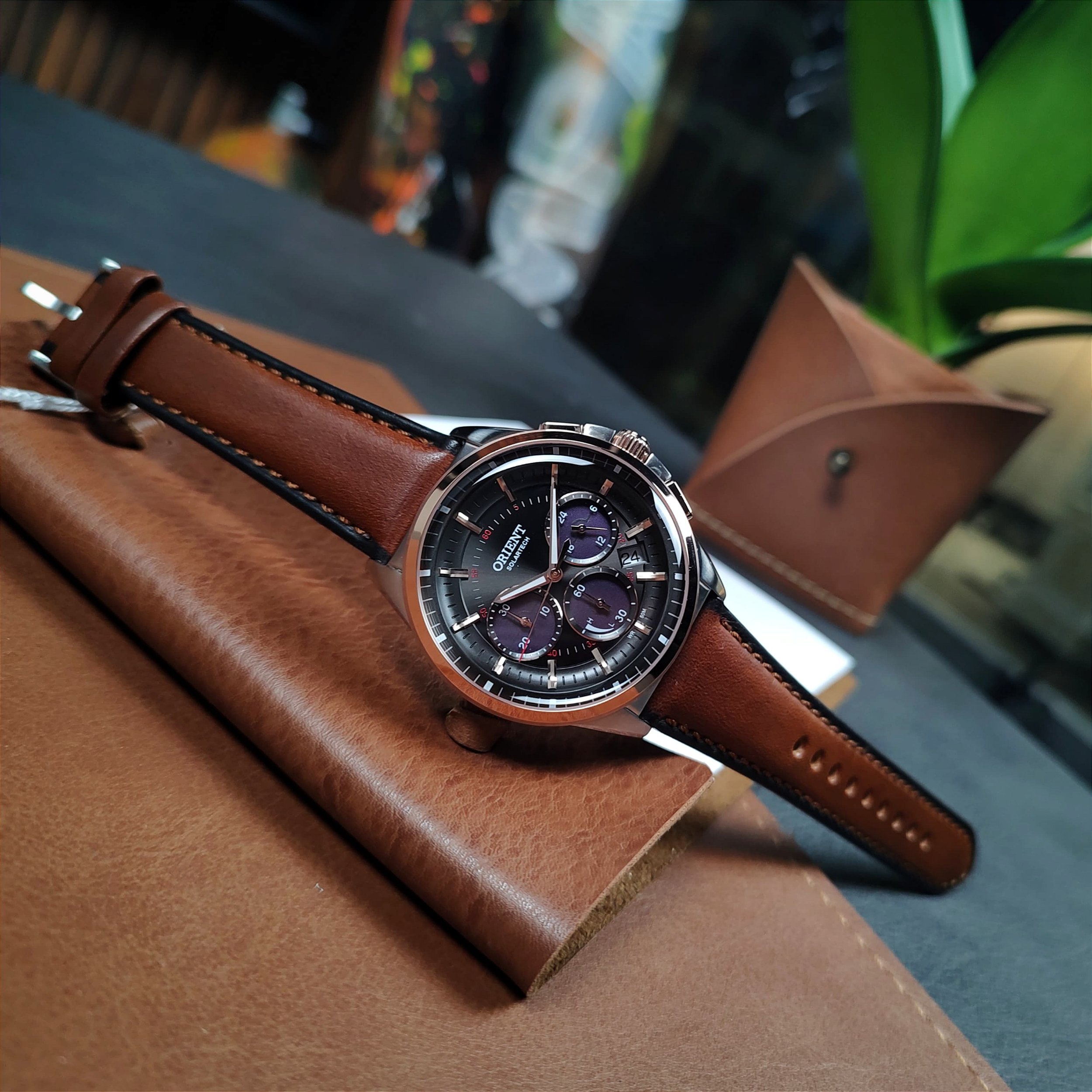 Orient Solartech Neo Vintage MYSCC009 G1MX Preto - Relojoaria