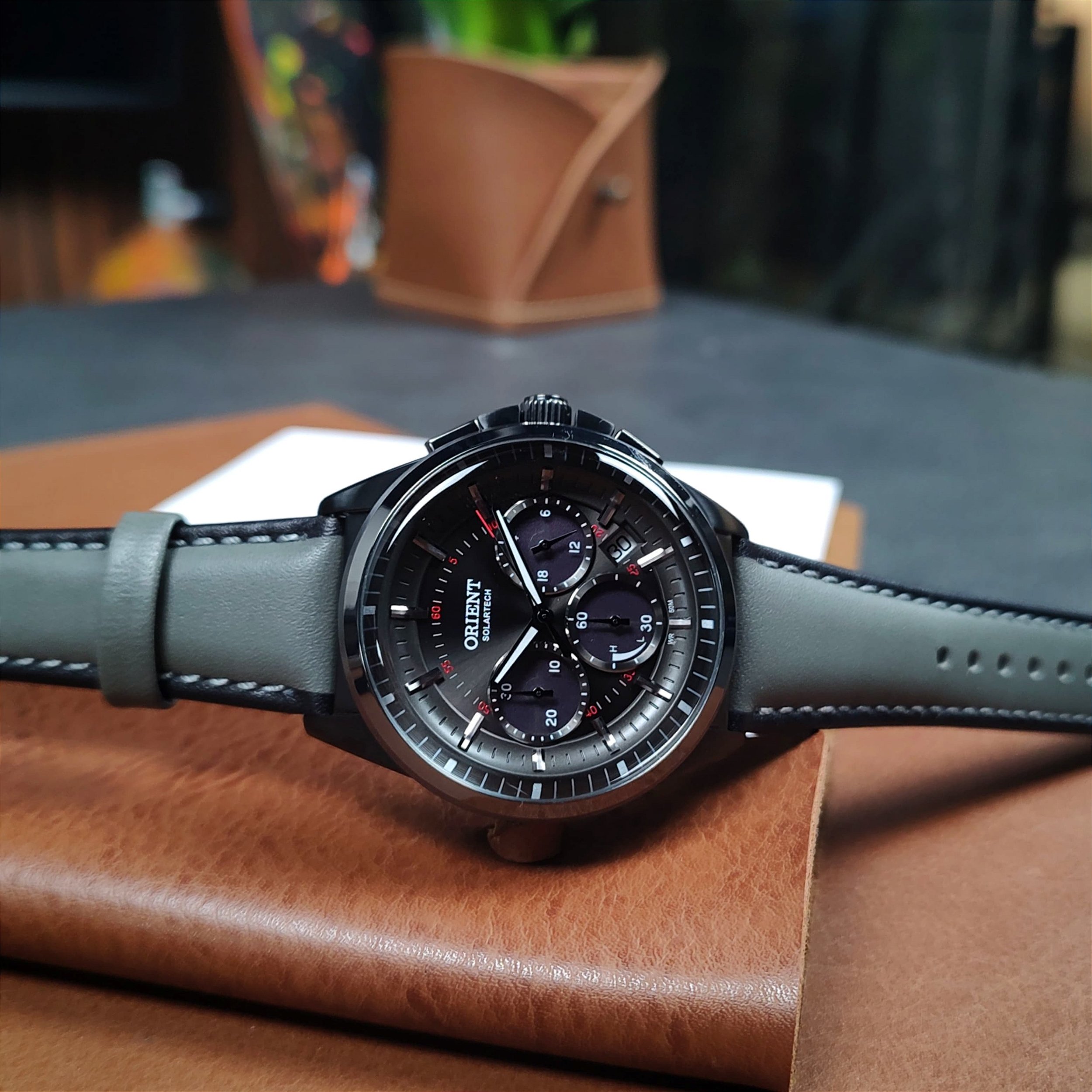 OCCULTUS ブラックメタル　BLACKL Orient Solartech Neo Vintage MYSCC009 G1GX Preto - Relojoaria