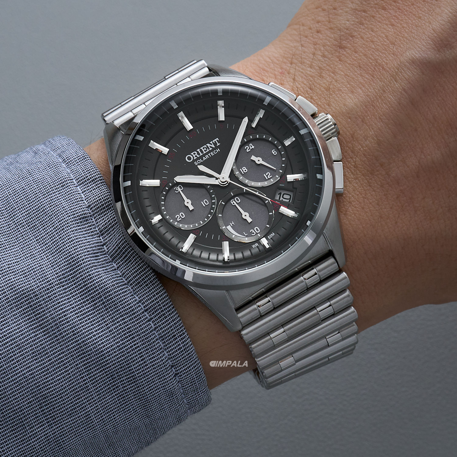 Orient Solartech Neo Vintage MBSSC266 G1SX Preto - Relojoaria