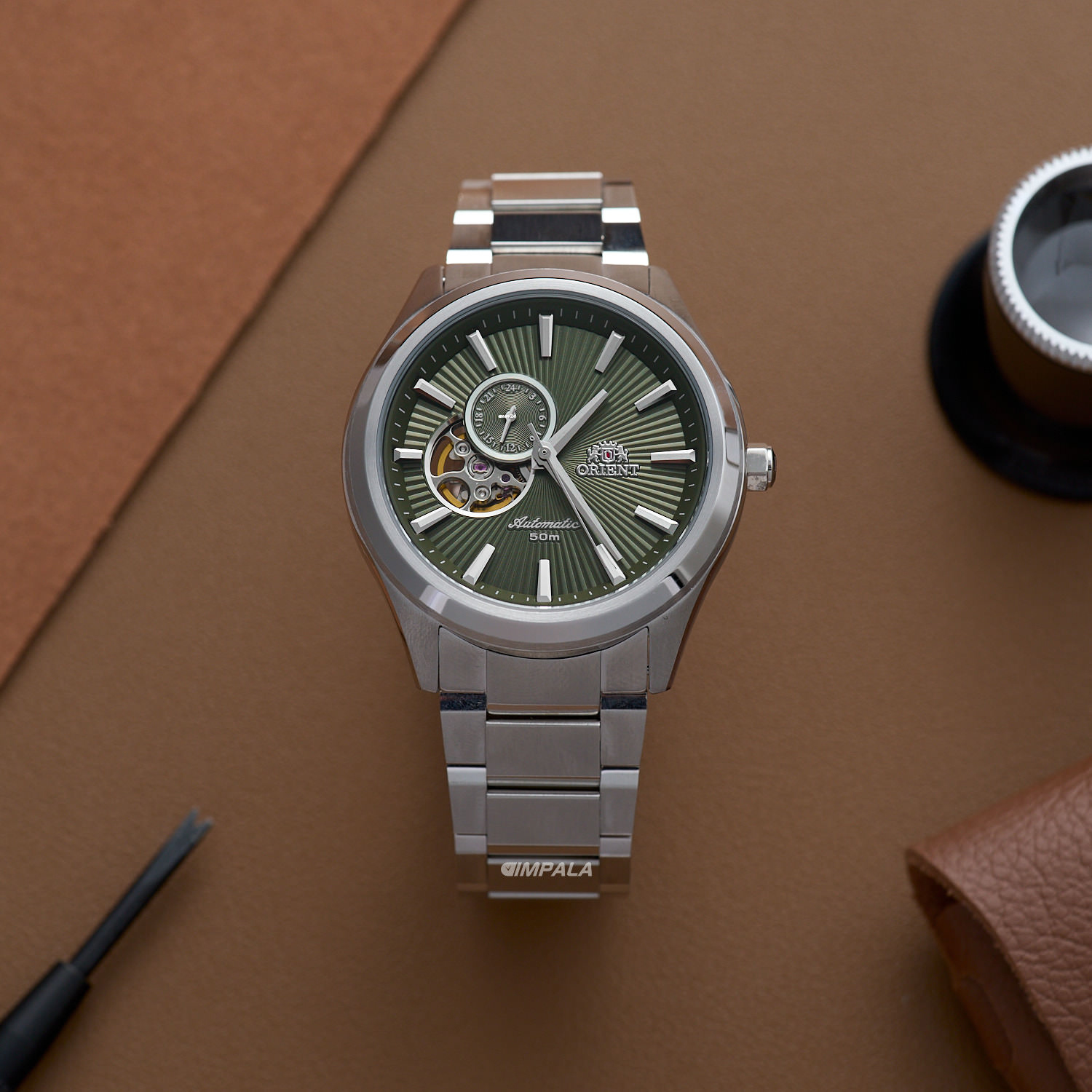 Orient Open Heart NH3SS005 E1SX Automático Verde 40mm - Relojoaria