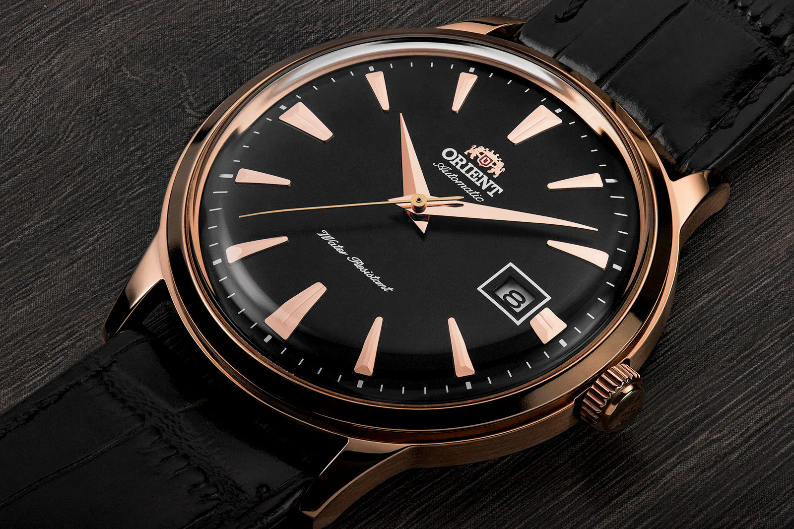 ORIENT BAMBINO FAC00001B0（ブラック) Orient Bambino TAC00001B0 Automático Rose Gold Mostrador Preto