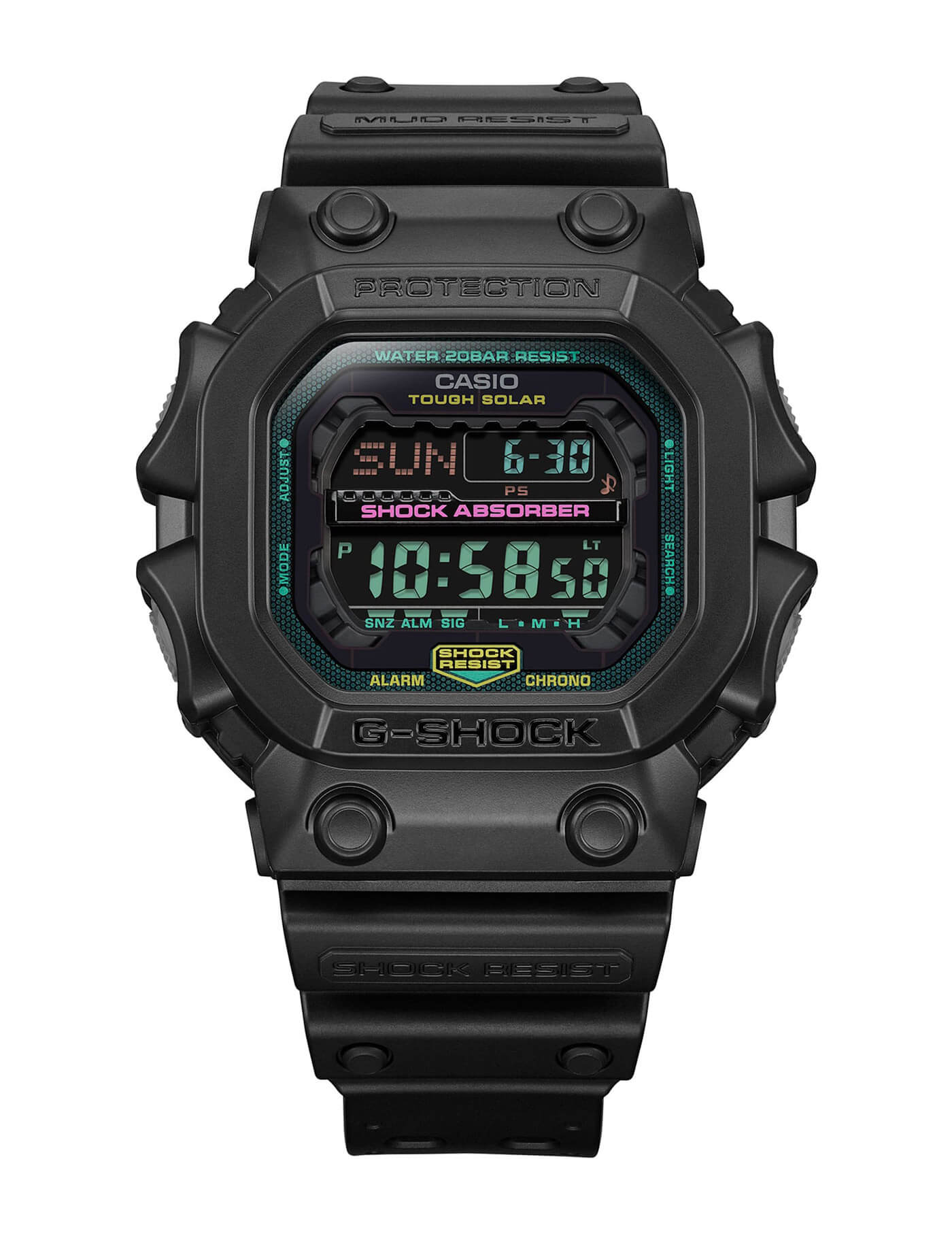 G-SHOCK The King GX-56MF-1DR Preto Fluorescente - Relojoaria