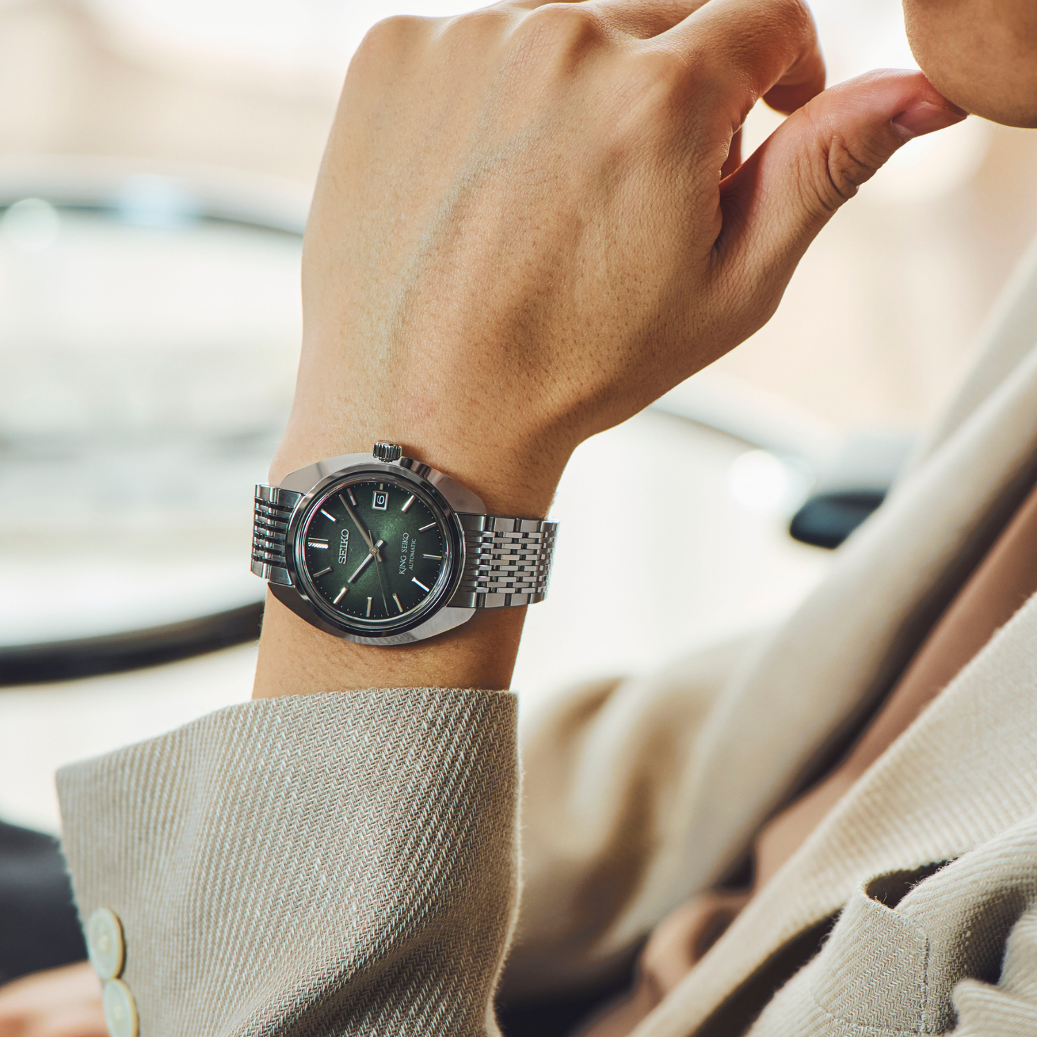 Relógio King Seiko Forest Green SDKA021 / SJE113 Automático Verde