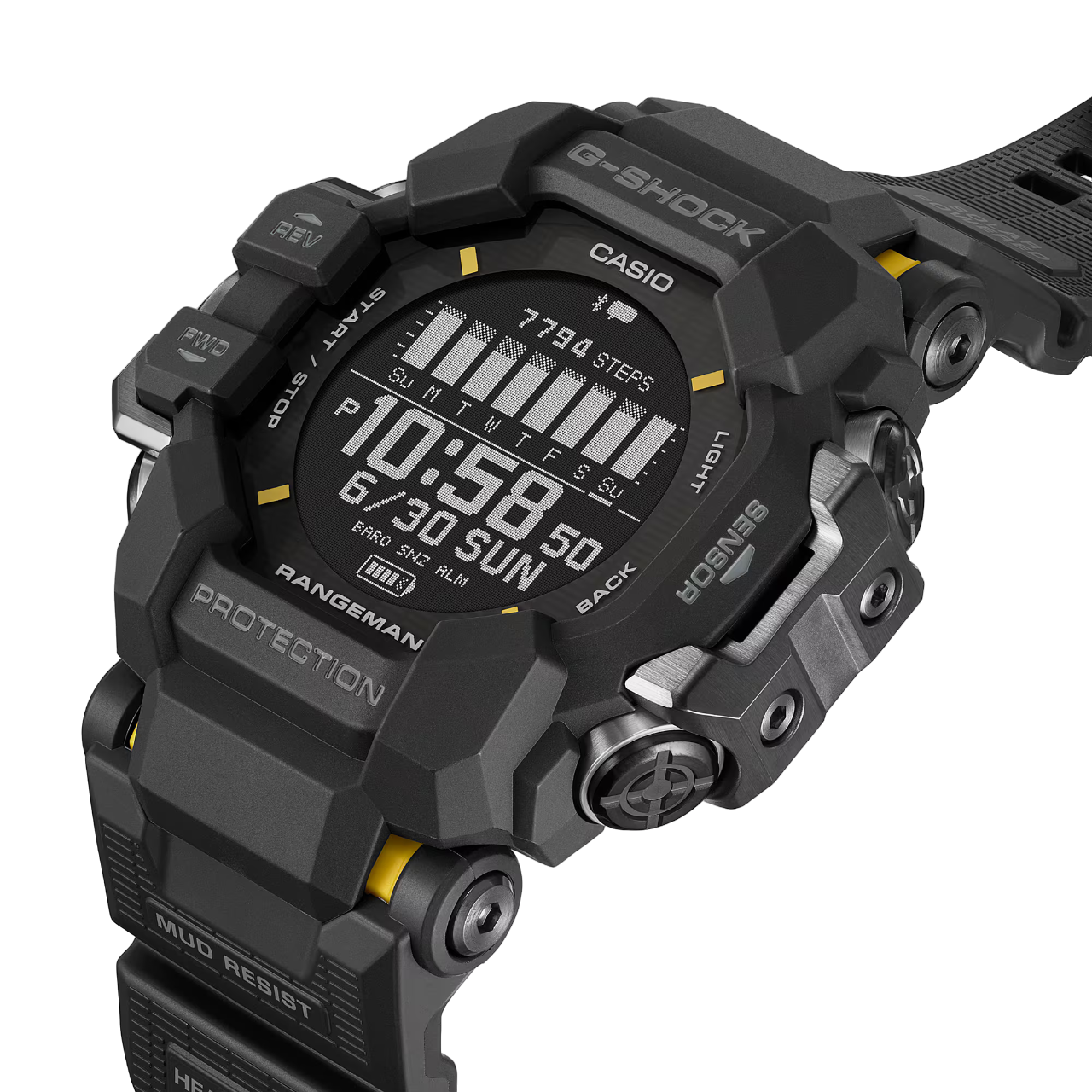 G-SHOCK Rangeman GPR-H1000-1DR Master of G Preto - Relojoaria