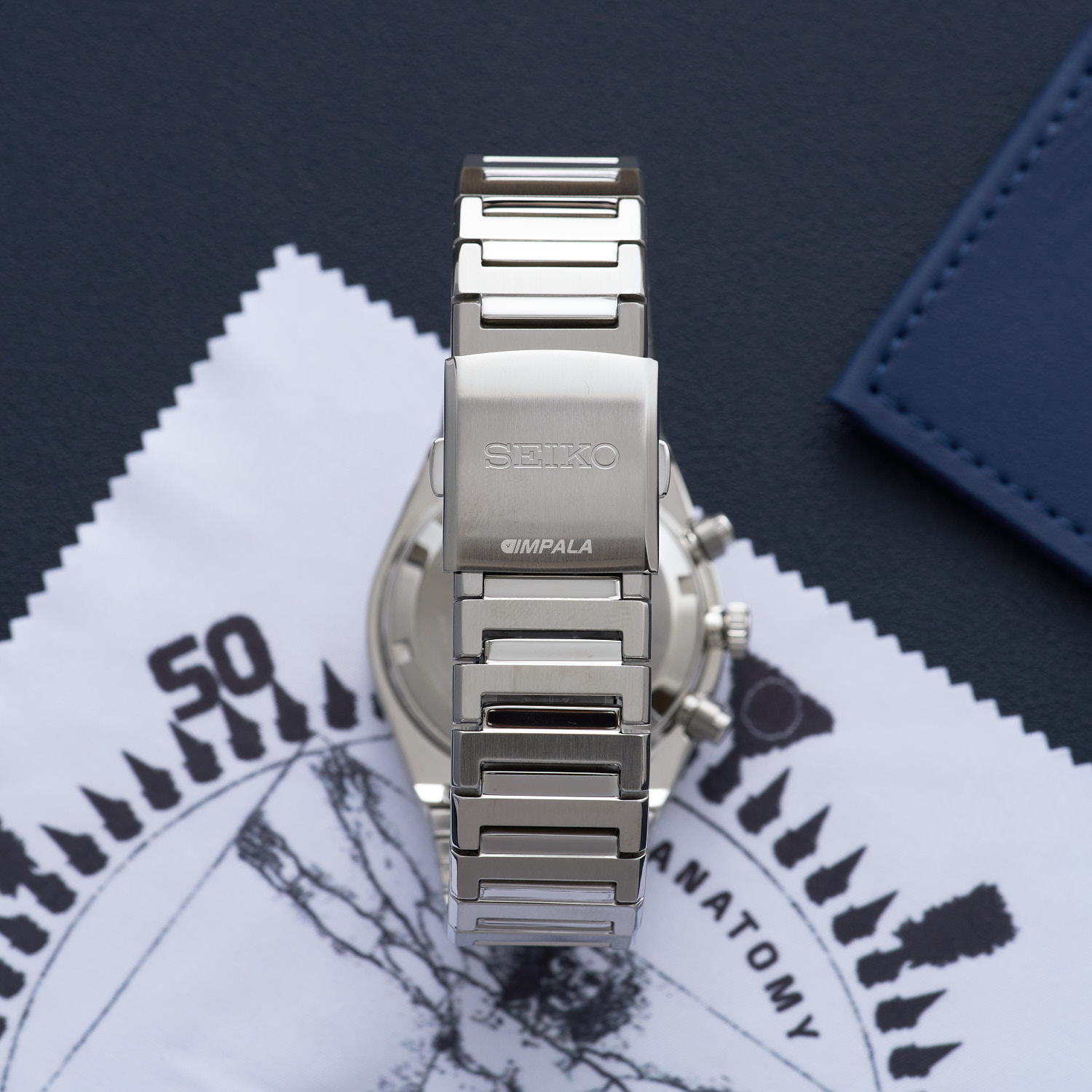 Relógio Seiko Cronograph SSB453B1 Azul Safira 100M - Relojoaria