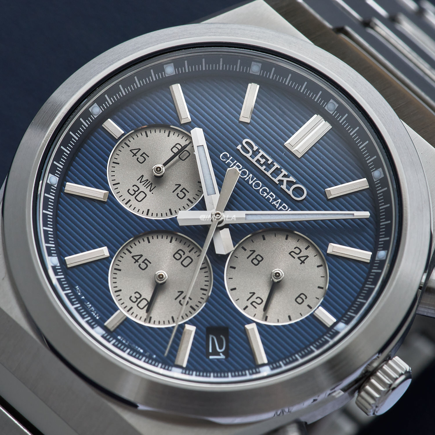 Relógio Seiko Cronograph SSB453B1 Azul Safira 100M - Relojoaria