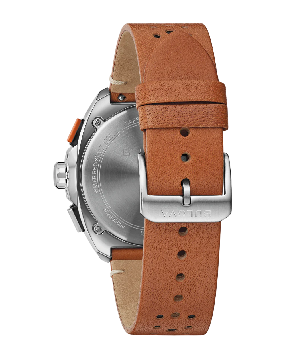 Bulova Racer 98B427 Cronógrafo Couro Perfurado Safira 100M