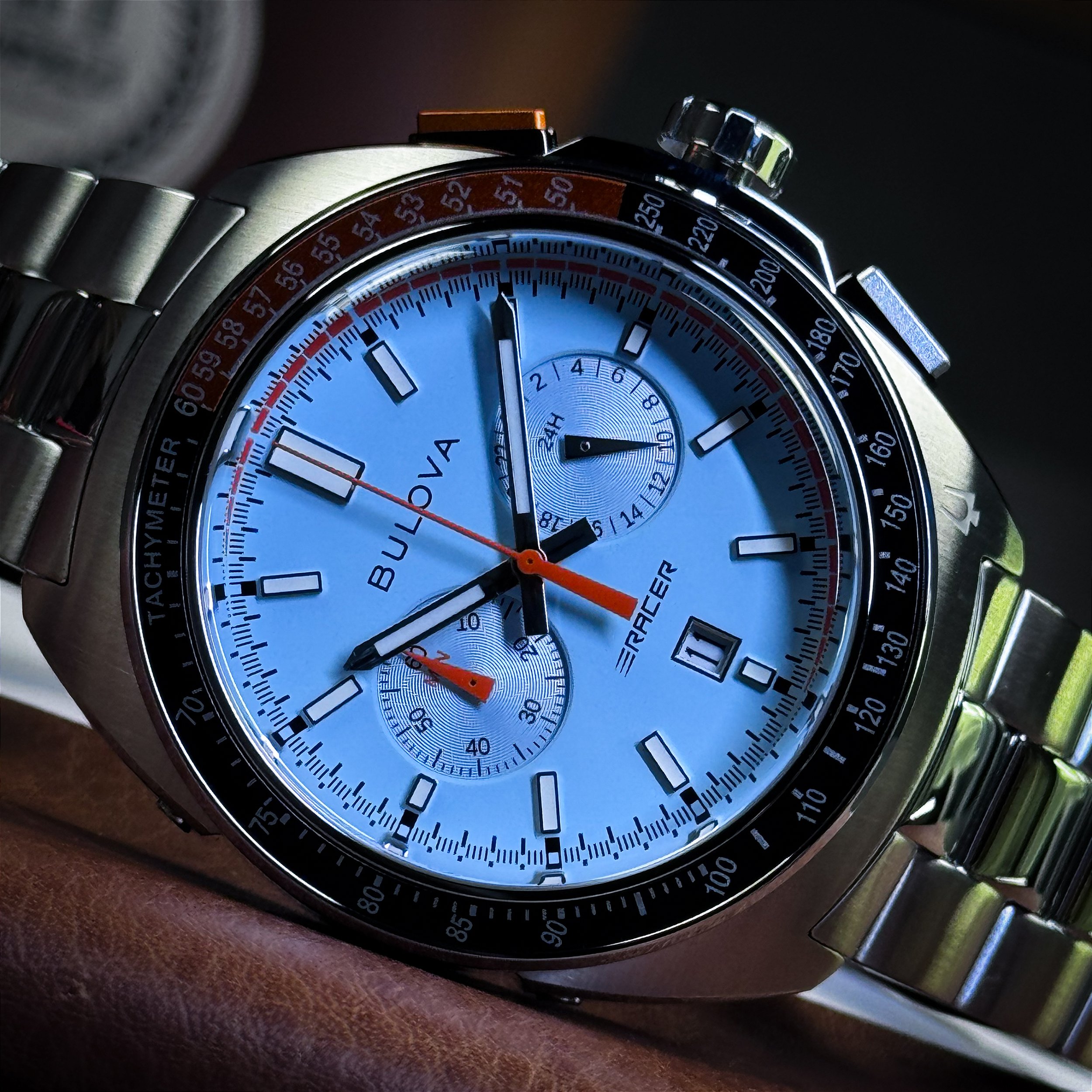 Bulova Racer 98B432 Cronógrafo Azul Safira 100M - Relojoaria