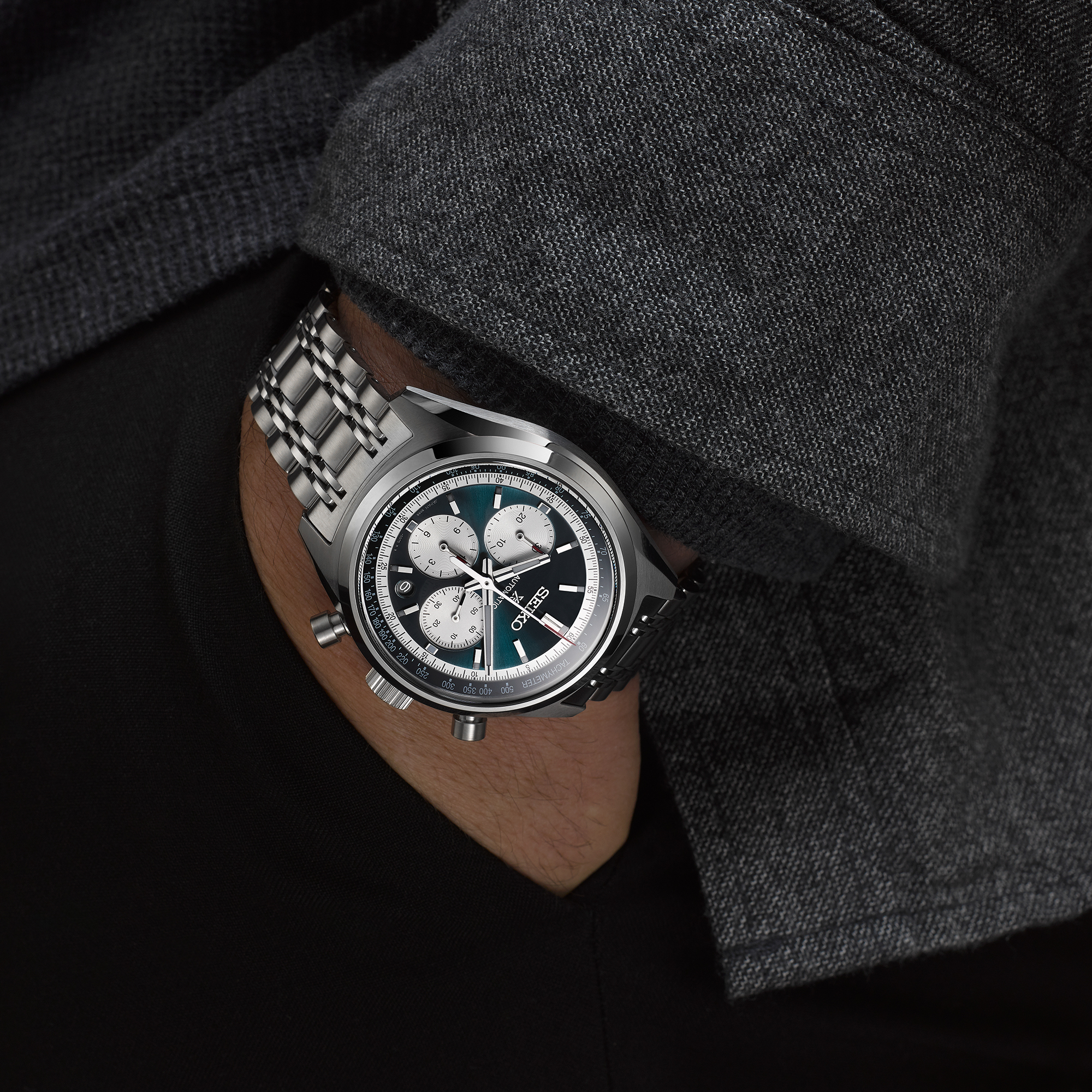 Relógio Seiko Prospex SBEC025 / SRQ051 Cronógrafo Mecânico Azul