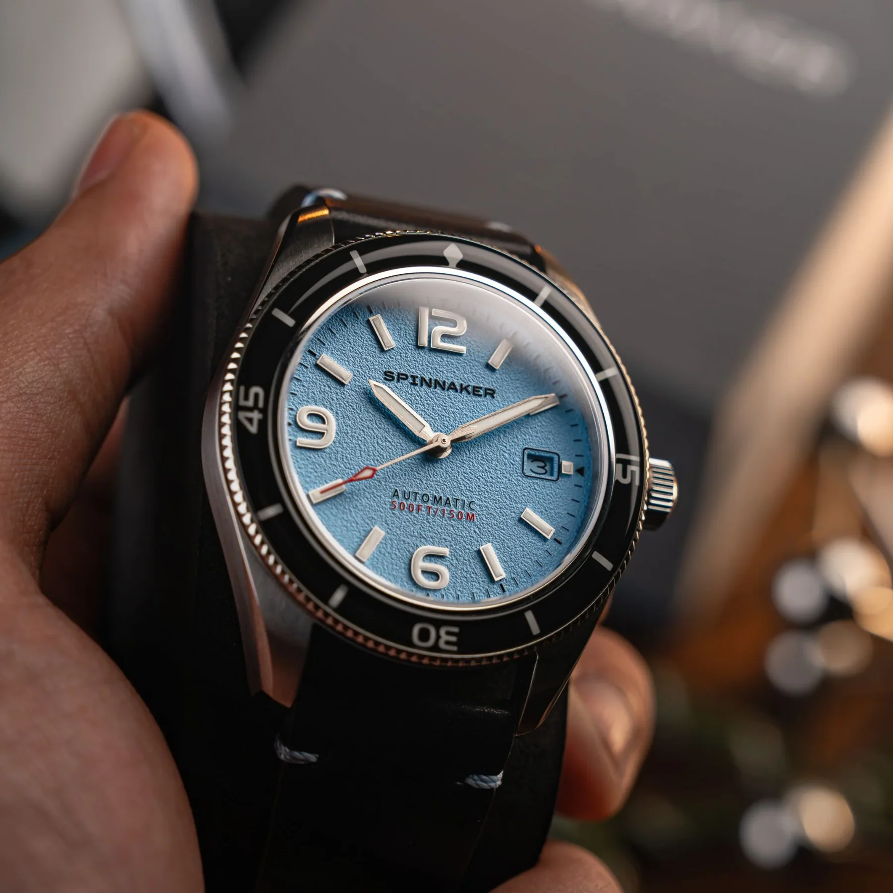 Relógio Fleuss SP-5055-0E Automático Seiko NH35 Safira 150m