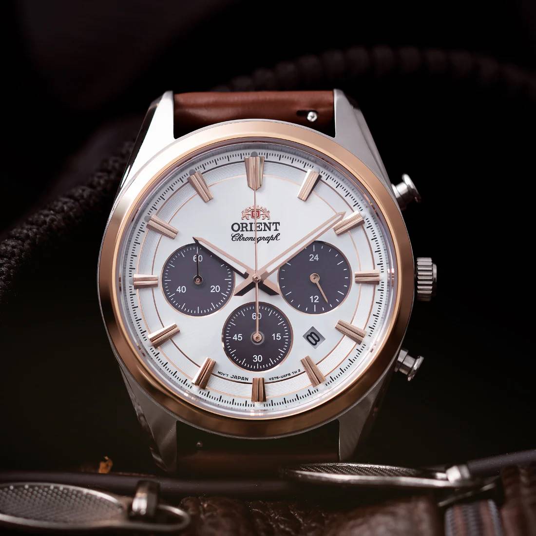 Orient Contemporary Solar Cronógrafo RA-TX0306S10B - Relojoaria