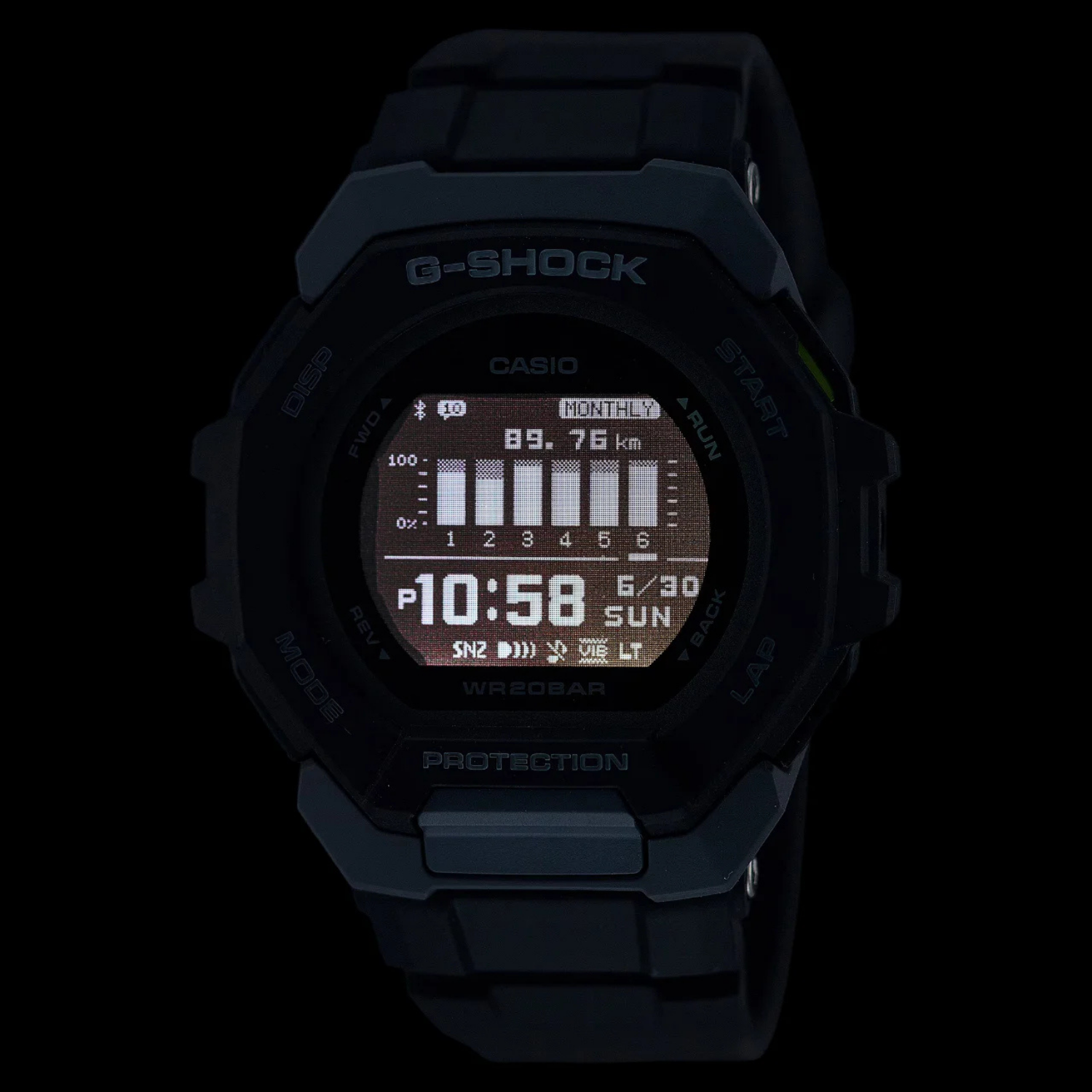 G-Shock G-Squad GBD-300-1DR Preto Esportivo - Relojoaria Impala