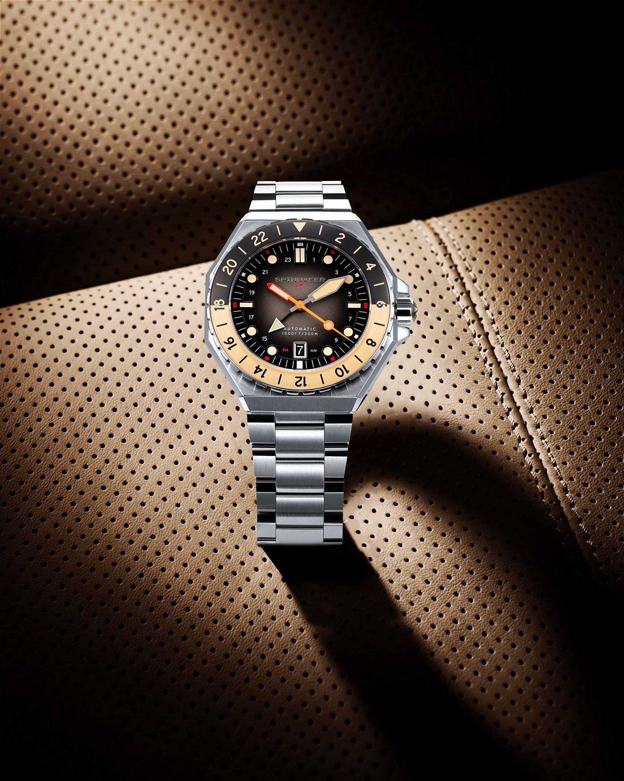 Montre Automatique Spinnaker Dumas GMT - Boîtier 43mm, 30ATM, Mouvement Seiko NH35-GMT, Neuve Avec étiquettes
