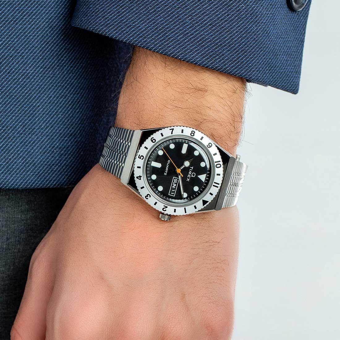 Relógio Timex Q 1979 TW2V00100M Retrô Quartz 38mm - Relojoaria