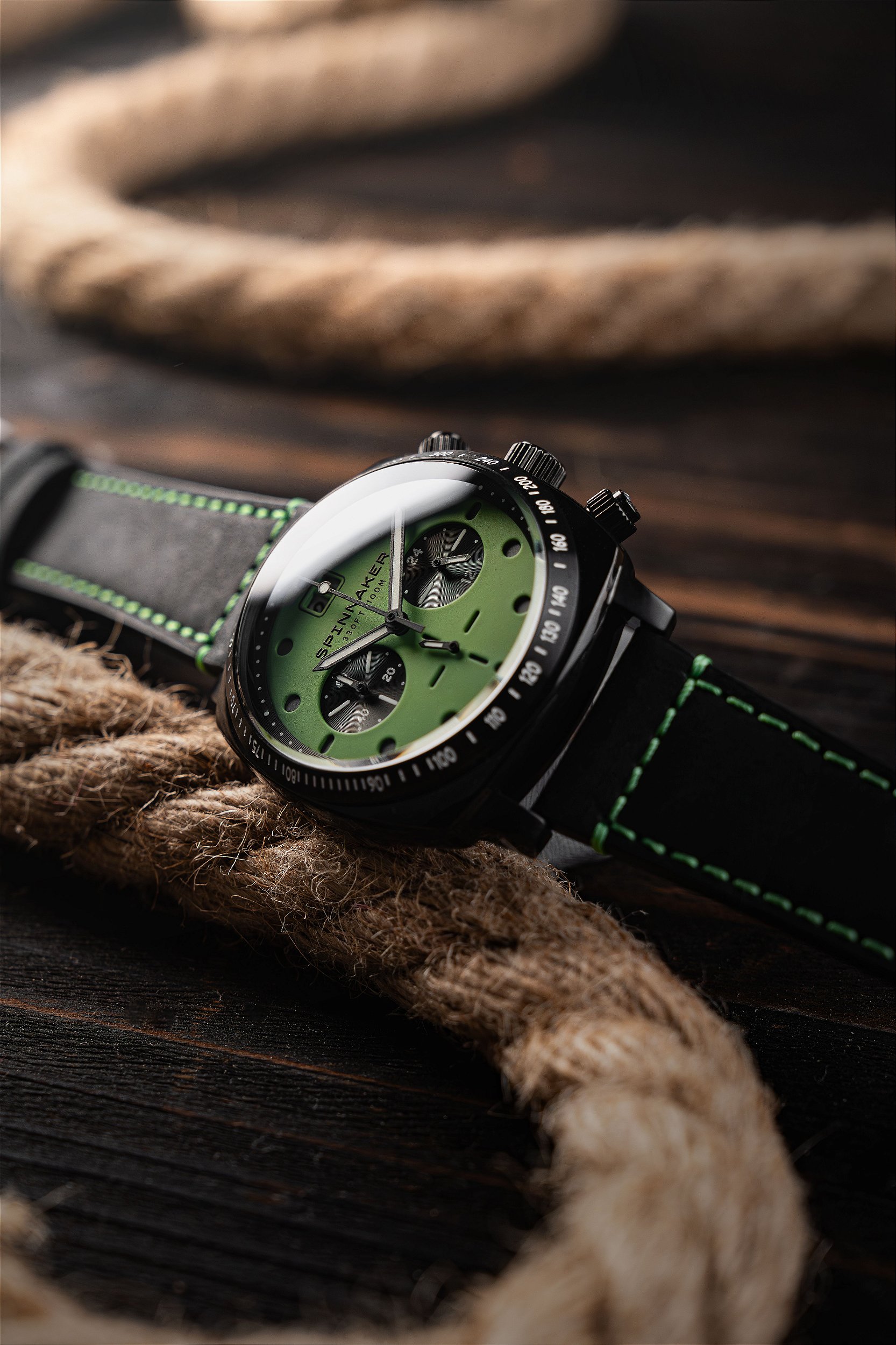 Hull Chronograph SP-5068-0A Relógio Vintage com Cronógrafo 42 mm