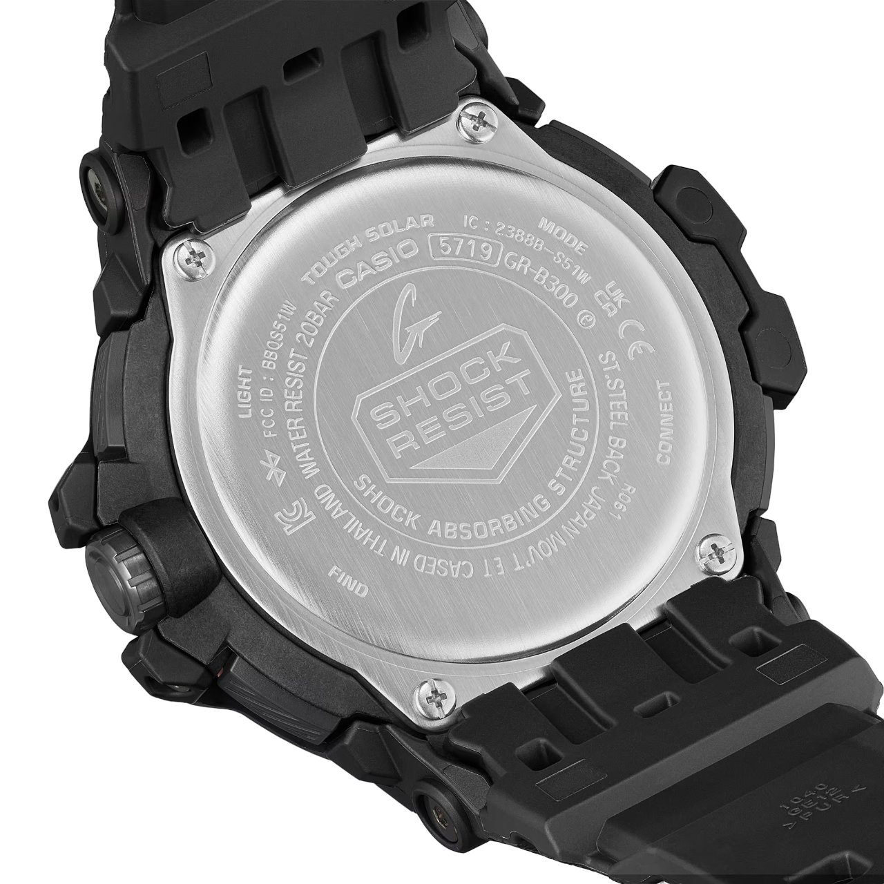 F*n様 カシオ G-SHOCK 10th Anniversary 遊環 ストラ G-Shock GR-B300-1A4DR Gravitymaster Preto 200M Bluetooth
