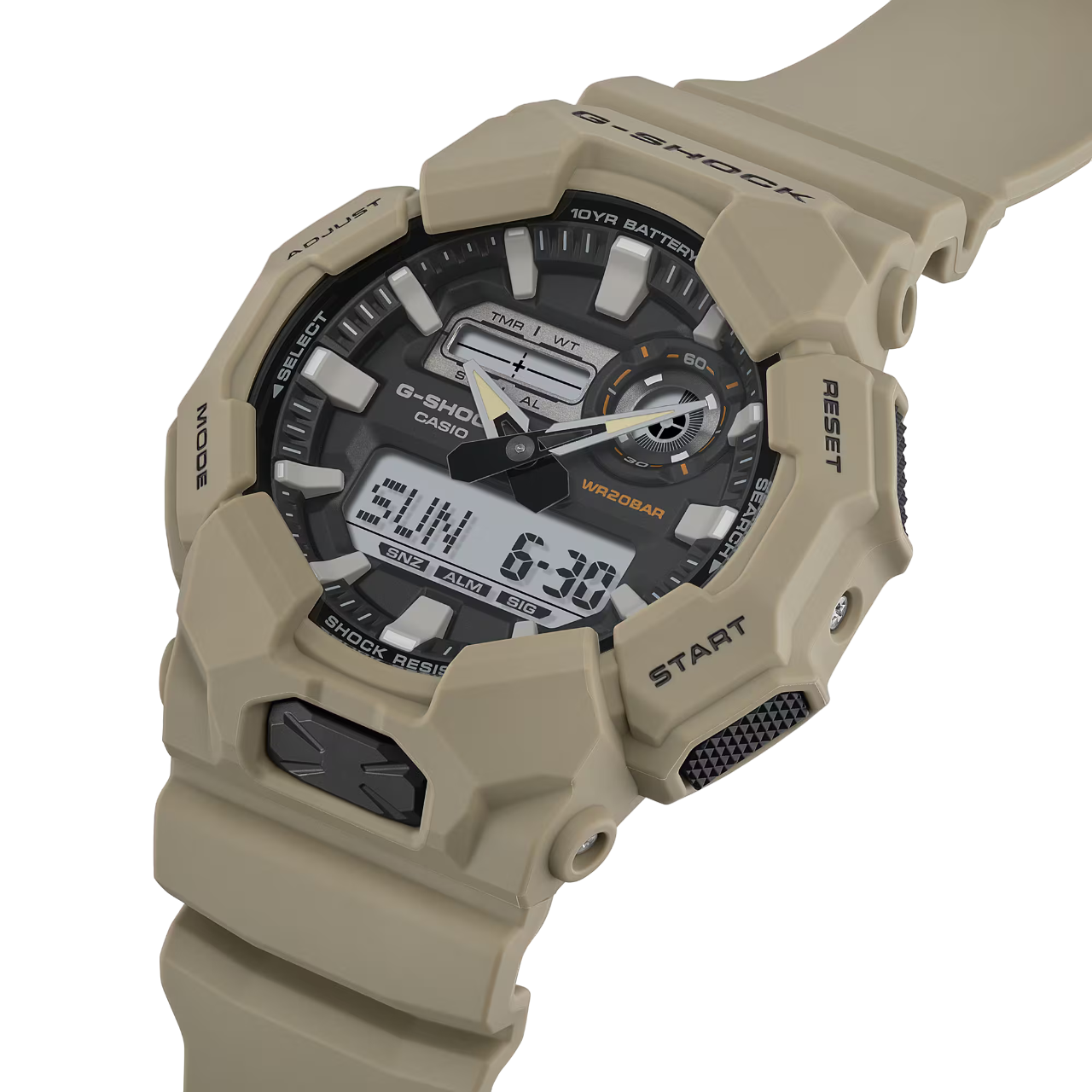 G-SHOCK GA-010-5ADR Pulseira Bege Analógico-Digital - Relojoaria