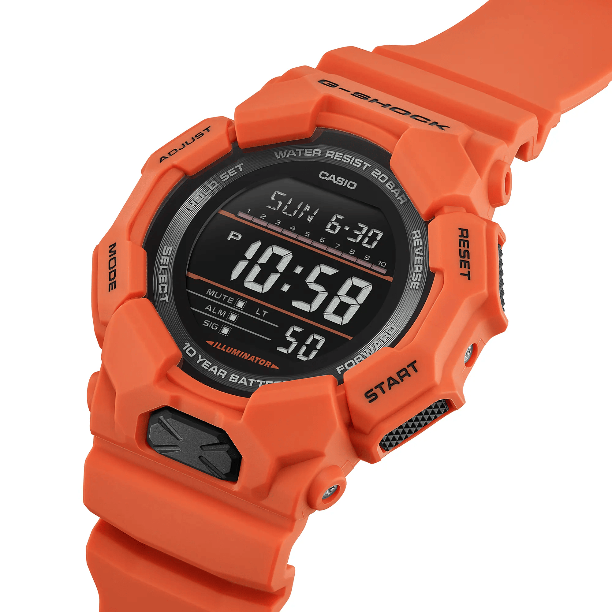 G-Shock GD-010-4DR Digital Laranja - Relojoaria Impala - Desde