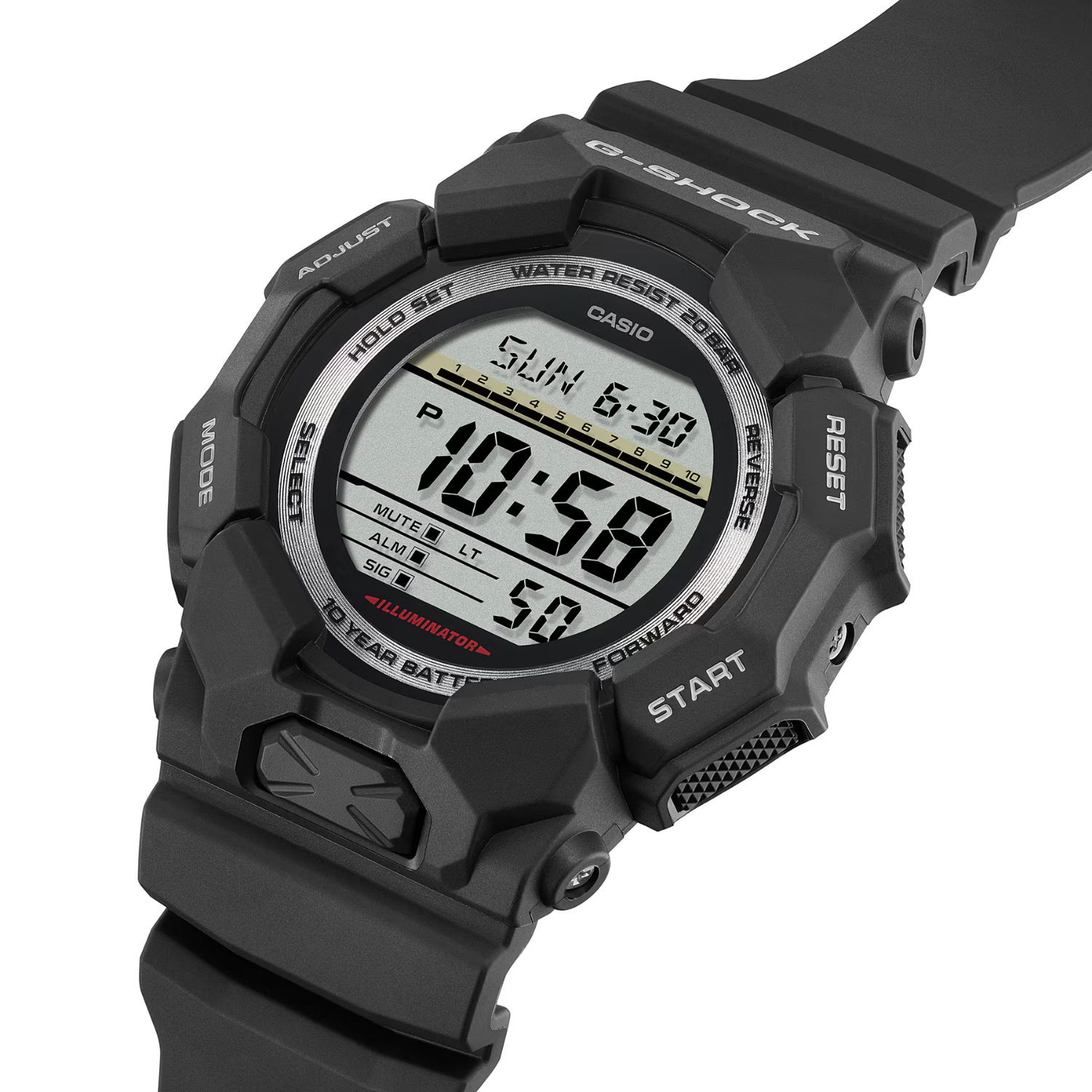 Relógio Casio G-Shock GD-010-1DR Digital 200m 10 Anos Bateria