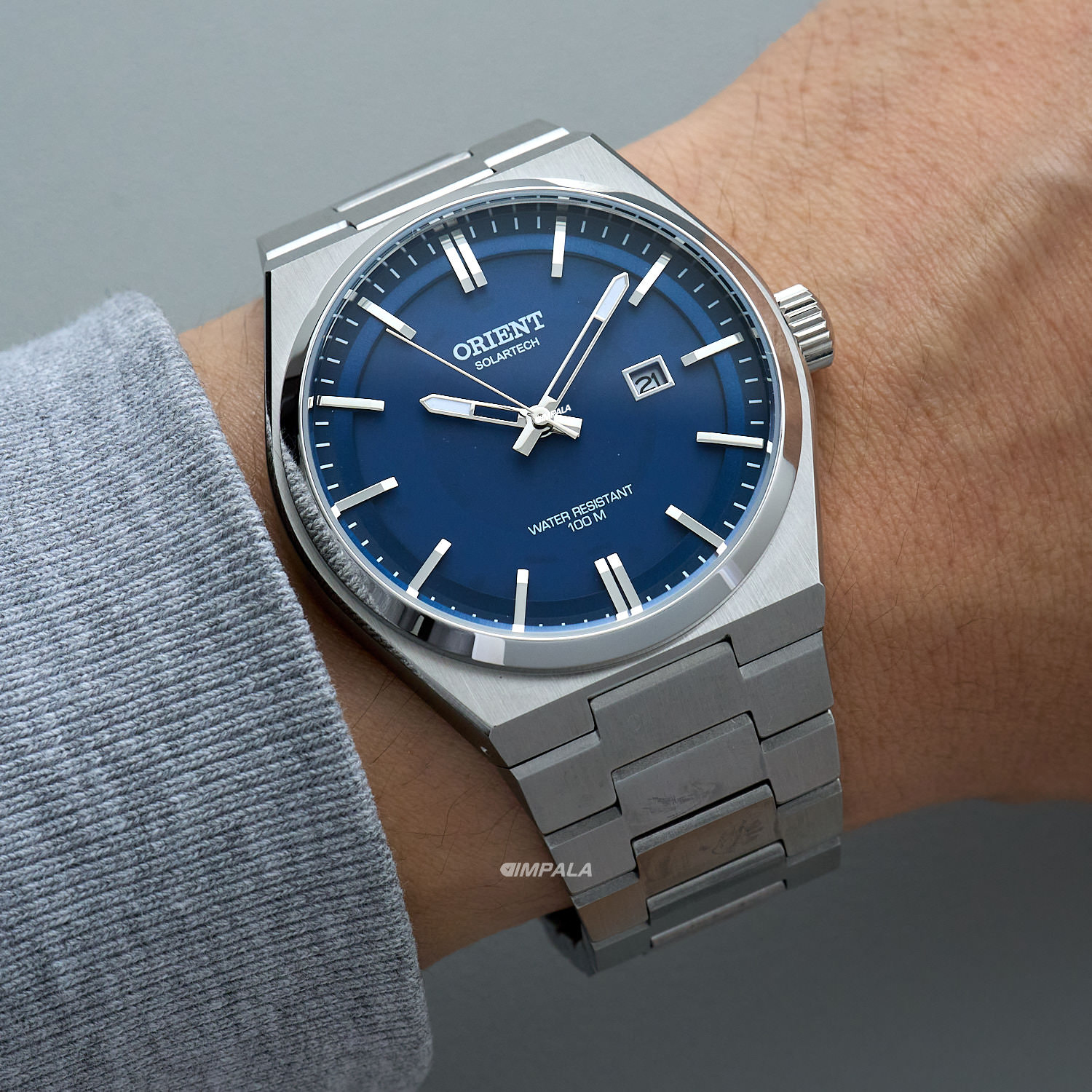 Orient Solartech MBSS1493 D1SX Azul Aço 100M - Relojoaria Impala